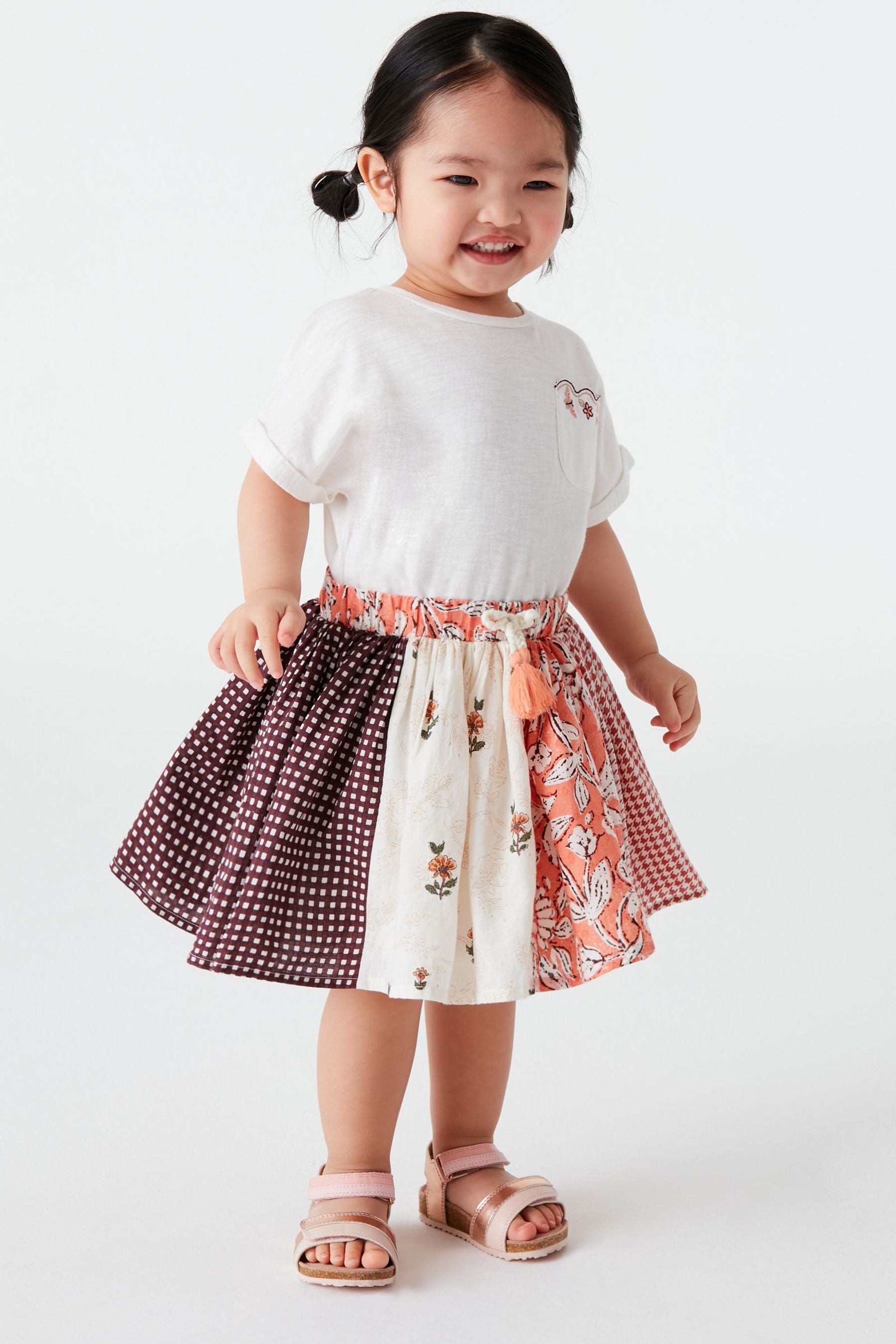 Cream Patchwork Dress (3mths-7yrs)