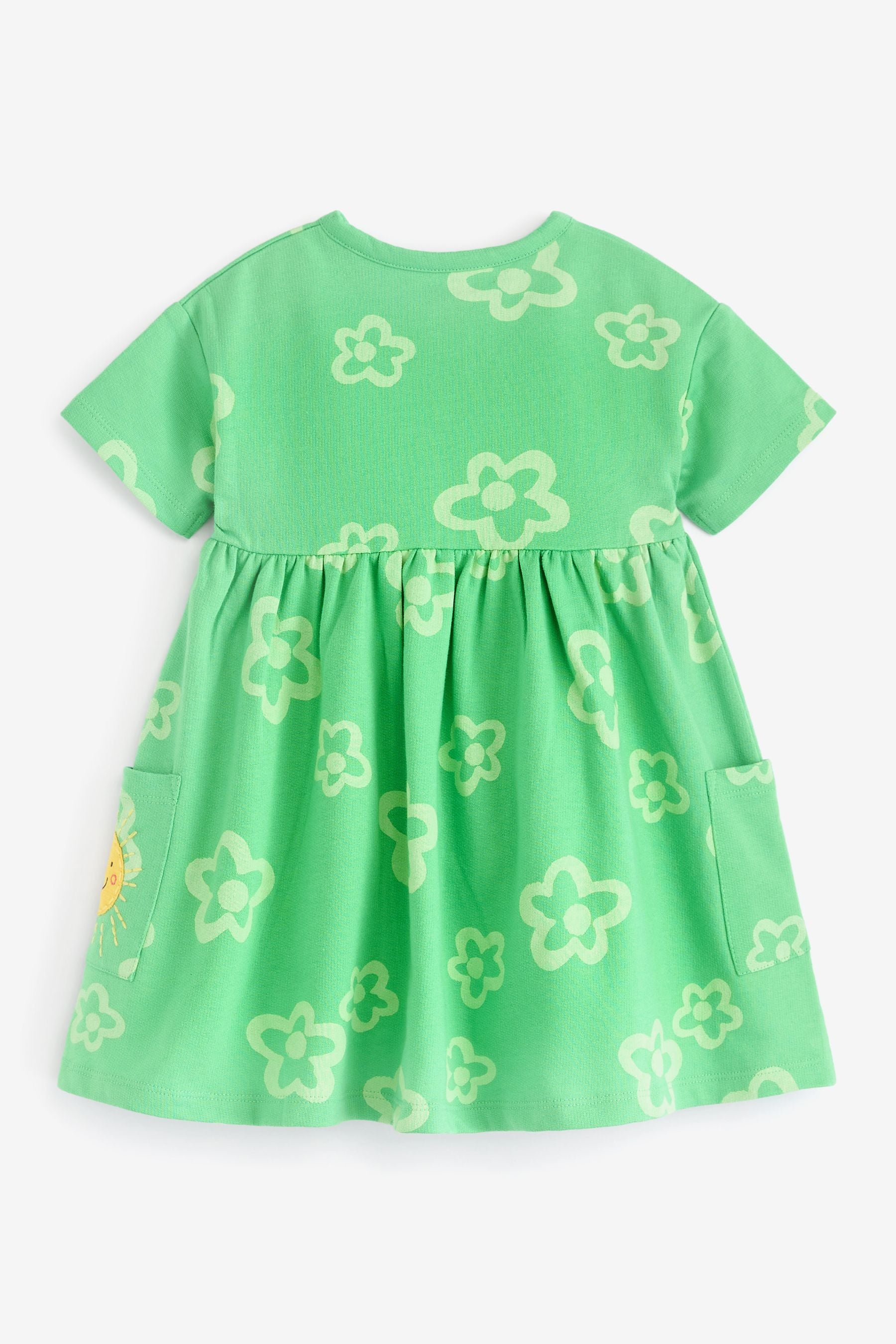 Green Fairy Appliqu Midweight Jersey Dress (3mths-7
