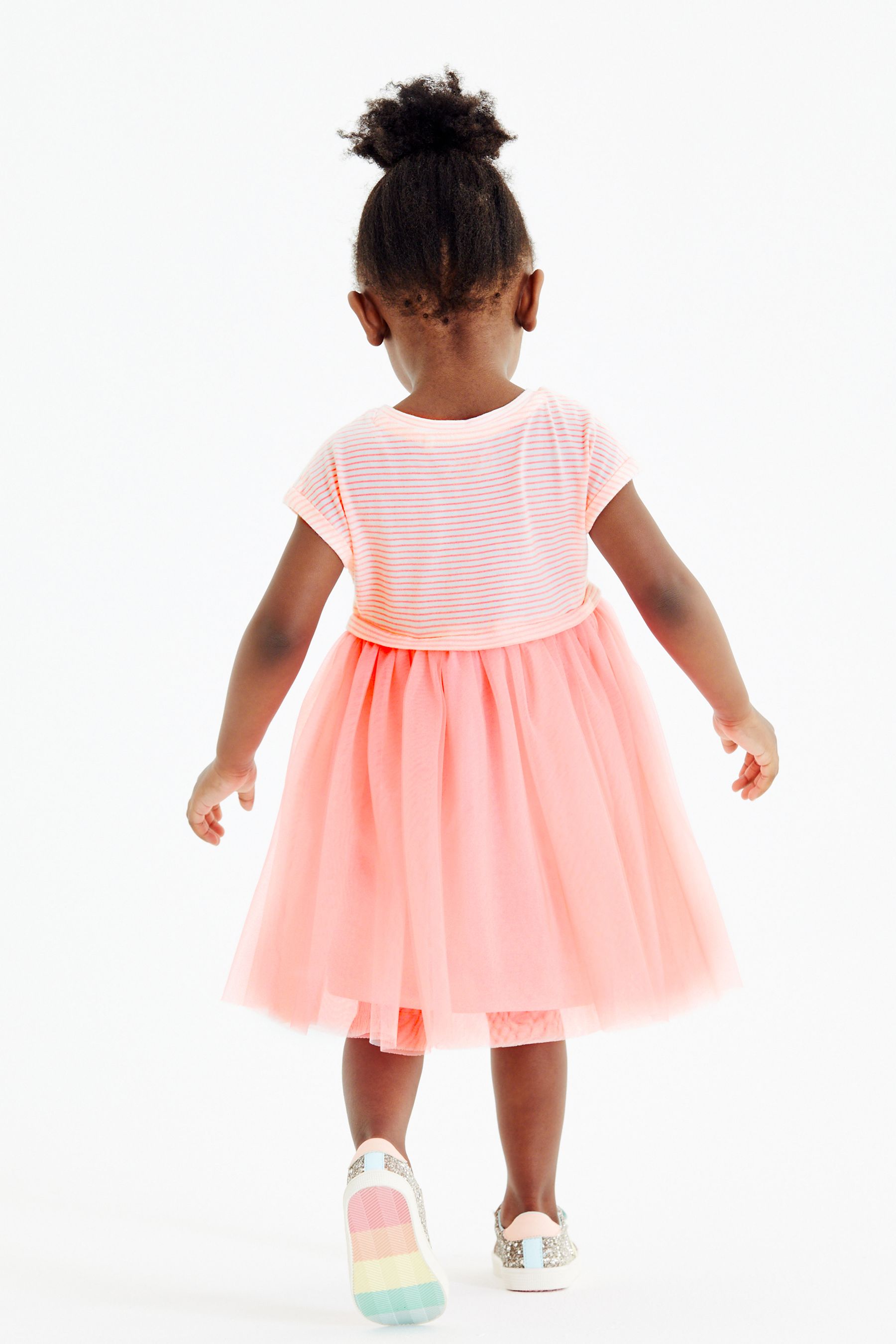 Pink Short Sleeve Party Tutu Dress (3mths-7yrs)