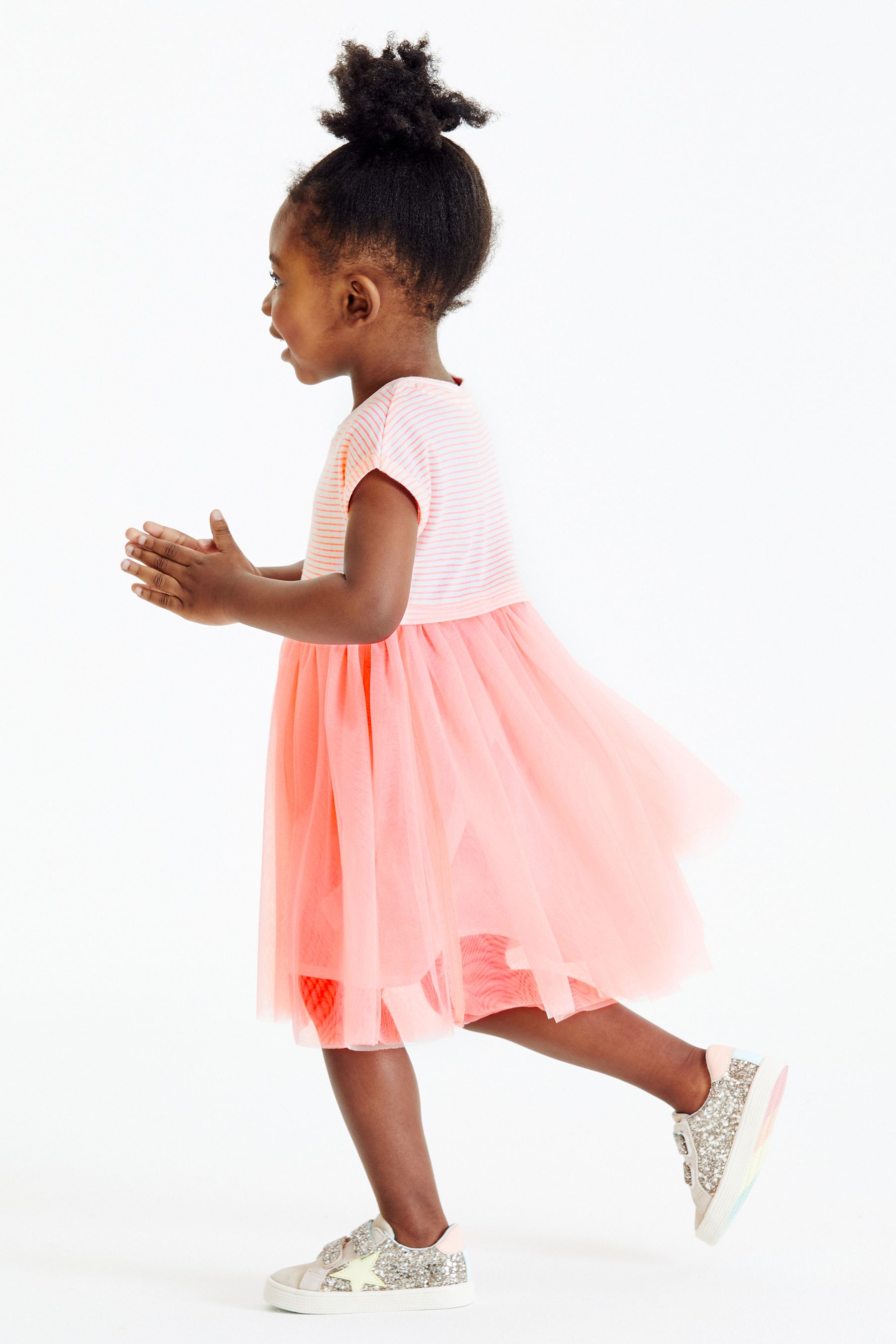 Pink Short Sleeve Party Tutu Dress (3mths-7yrs)