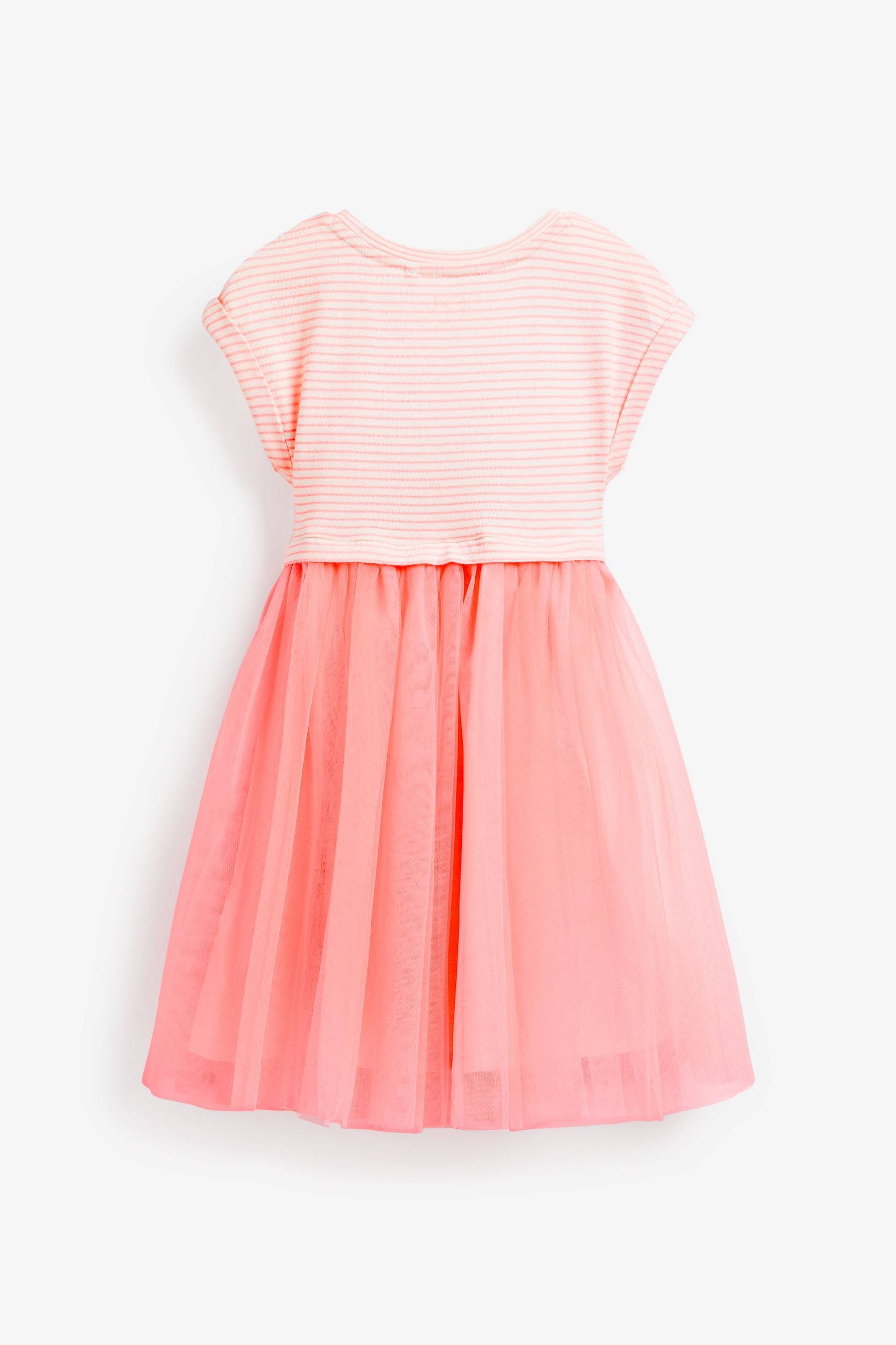 Pink Short Sleeve Party Tutu Dress (3mths-7yrs)