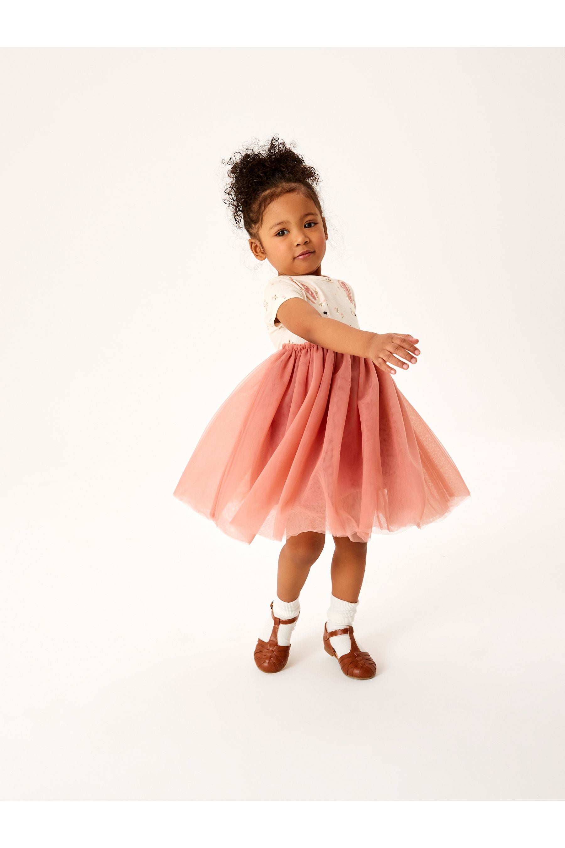 Pink Bunny Short Sleeve Party Tutu Dress (3mths-7yrs)