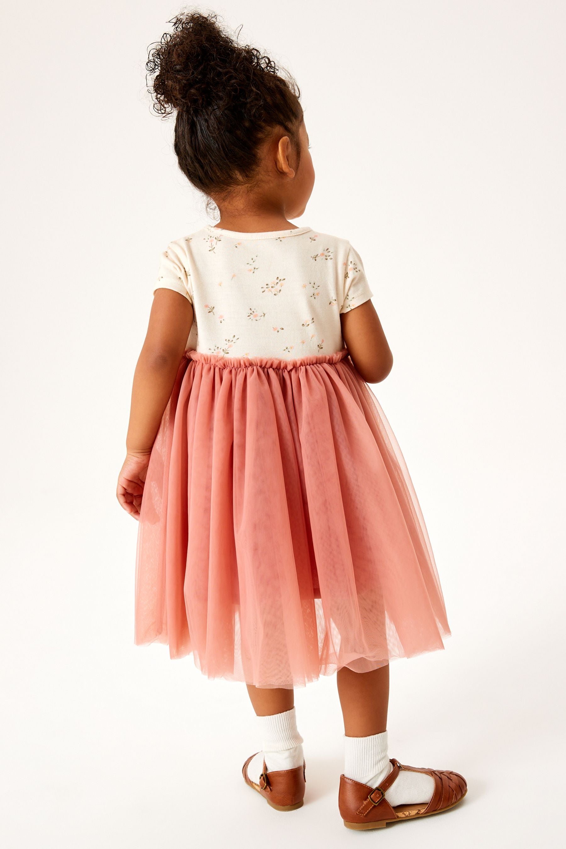 Pink Bunny Short Sleeve Party Tutu Dress (3mths-7yrs)