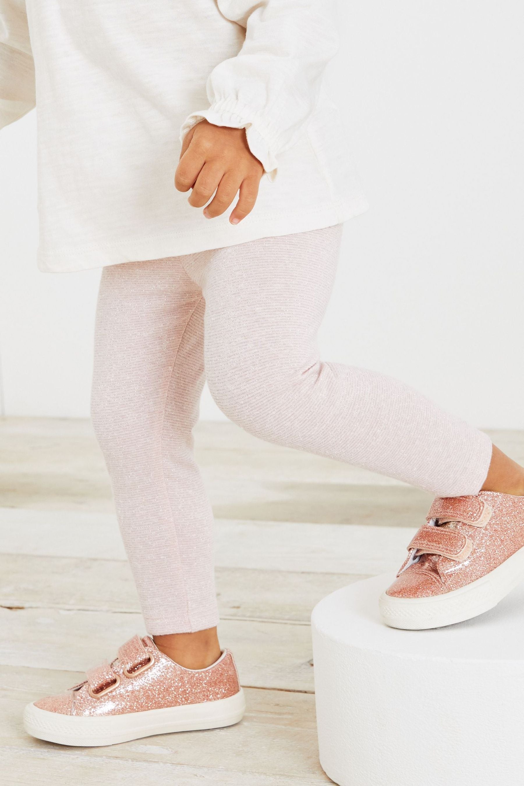 Pale Pink Sparkle Leggings (3mths-7yrs)