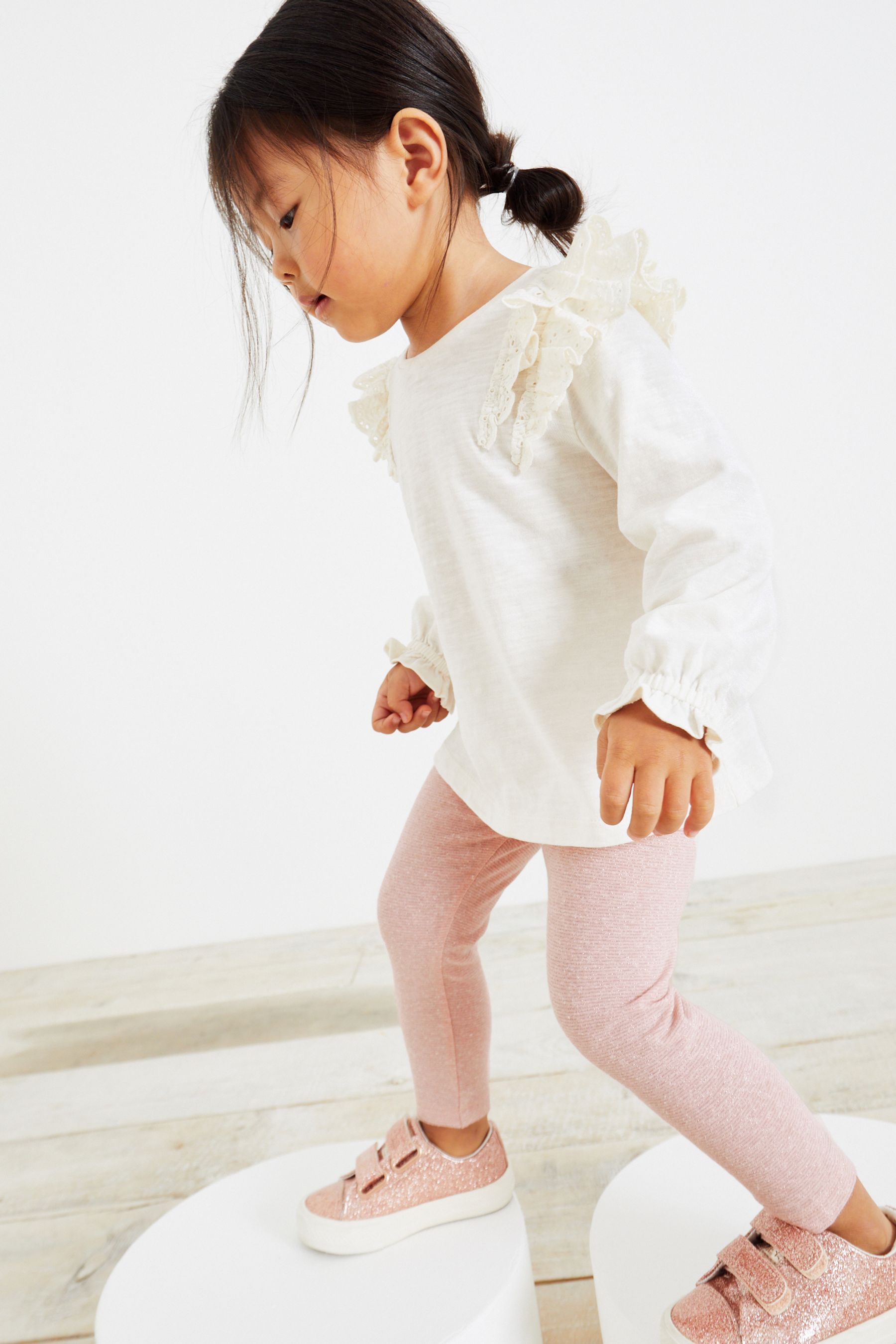 Pale Pink Sparkle Leggings (3mths-7yrs)