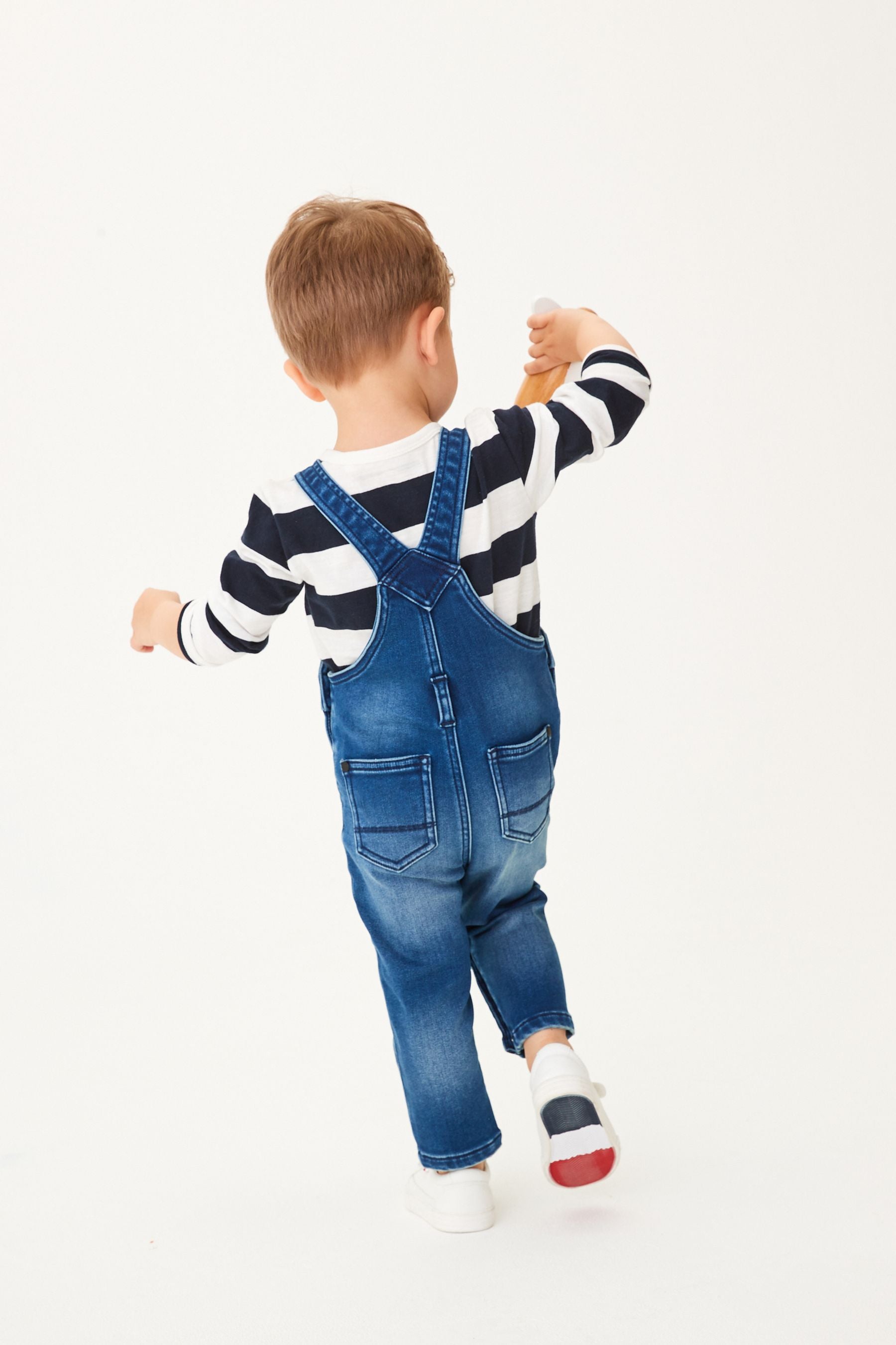 Dark Blue Supersoft denim dungarees (3mths-7yrs)