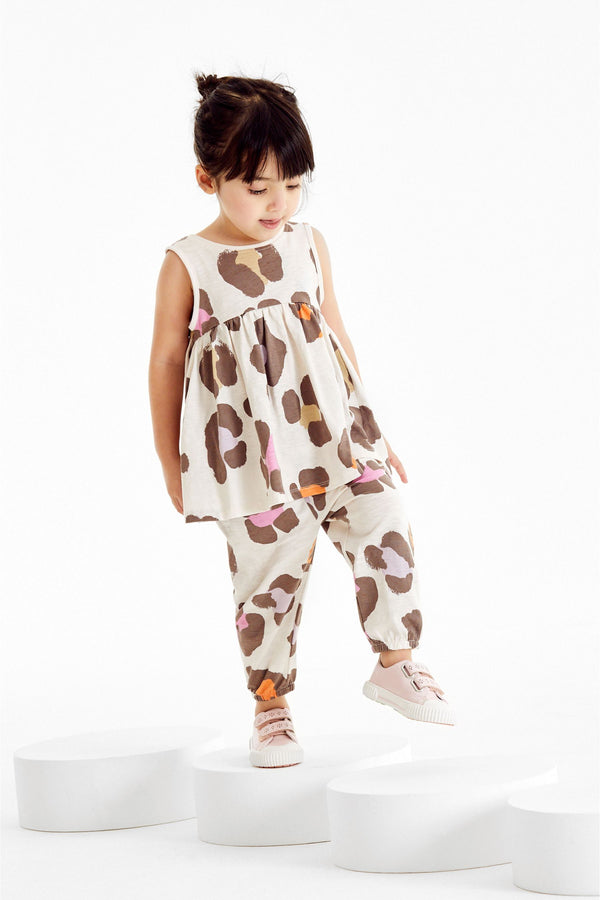 Animal Print Jersey Vest & Trousers Set (3mths-7yrs)