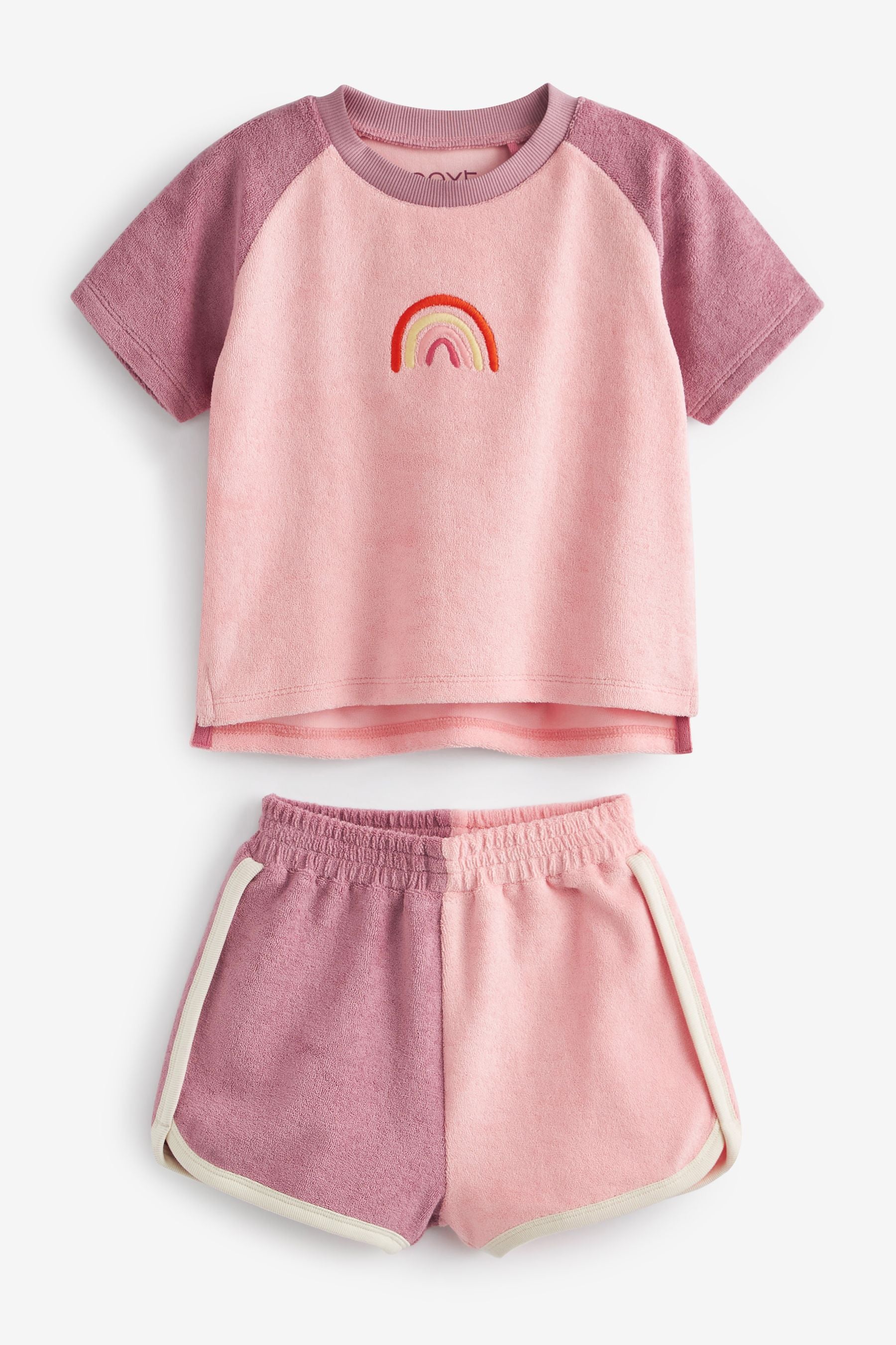 Pastel Towelling Top And Shorts Co-ord Set (3mths-7yrs)