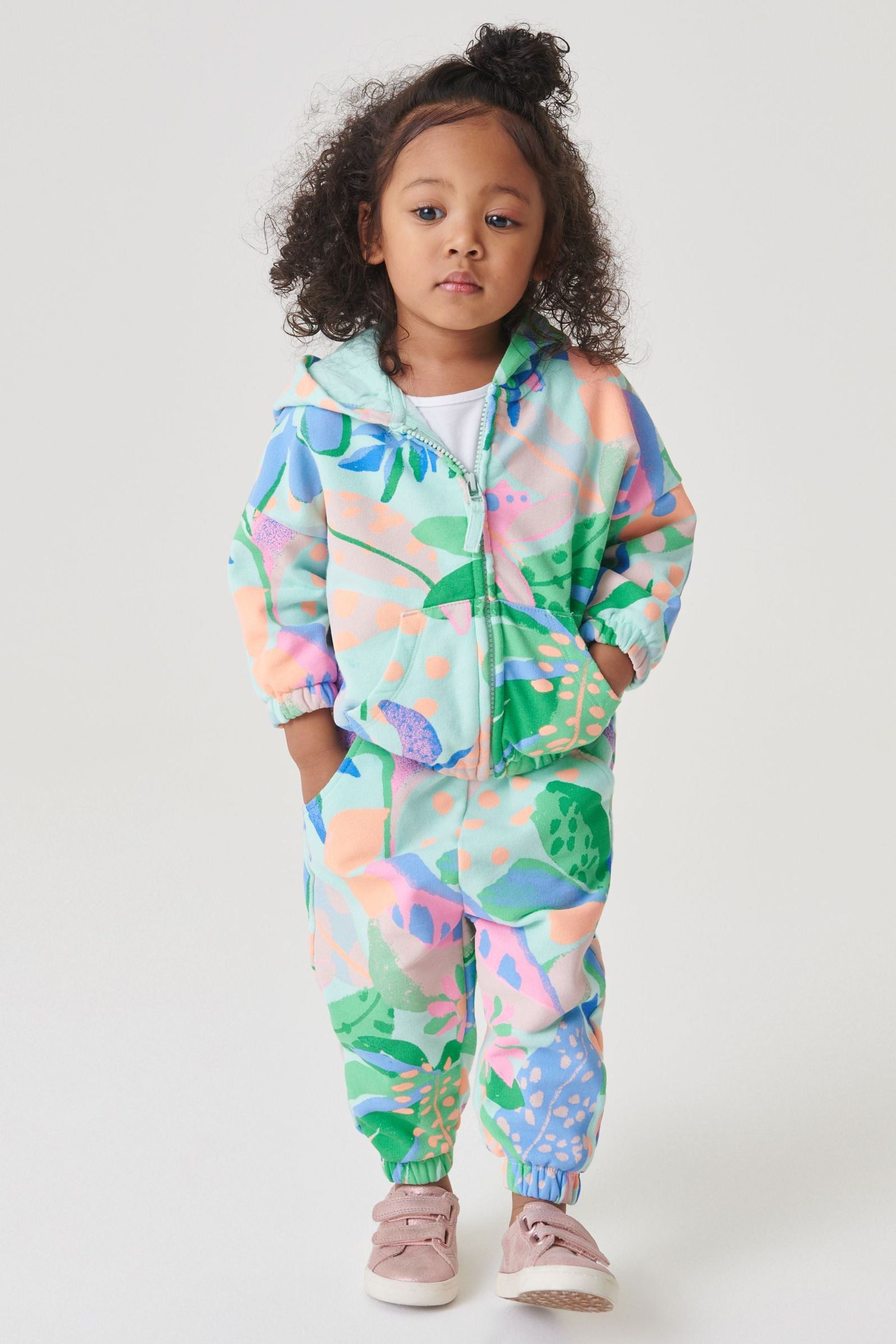 Bright Tropical Hoodie & Joggers Co-Ord Set (3mths-7yrs)