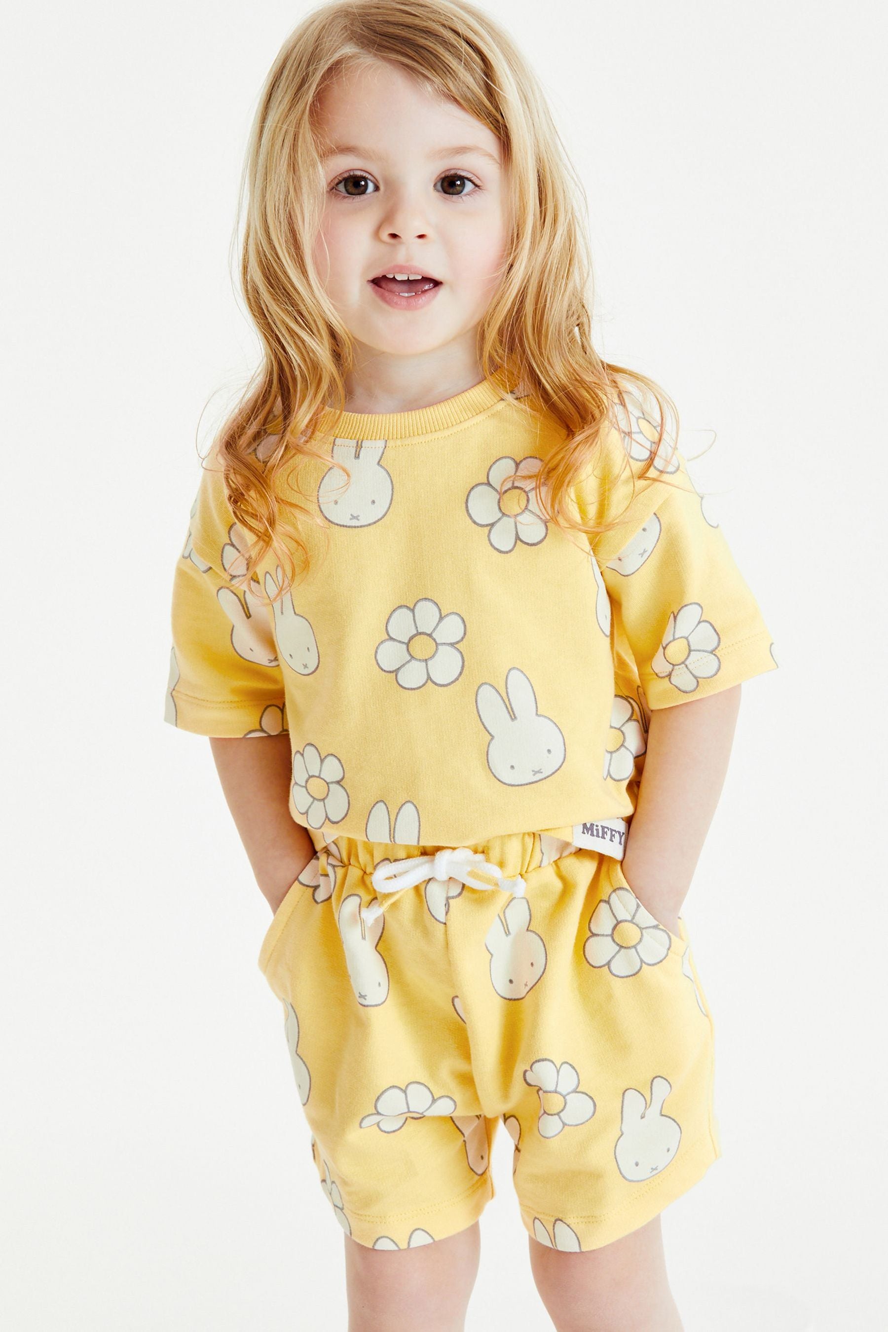 Yellow Miffy Top And Shorts Co-ord Set (3mths-7yrs)