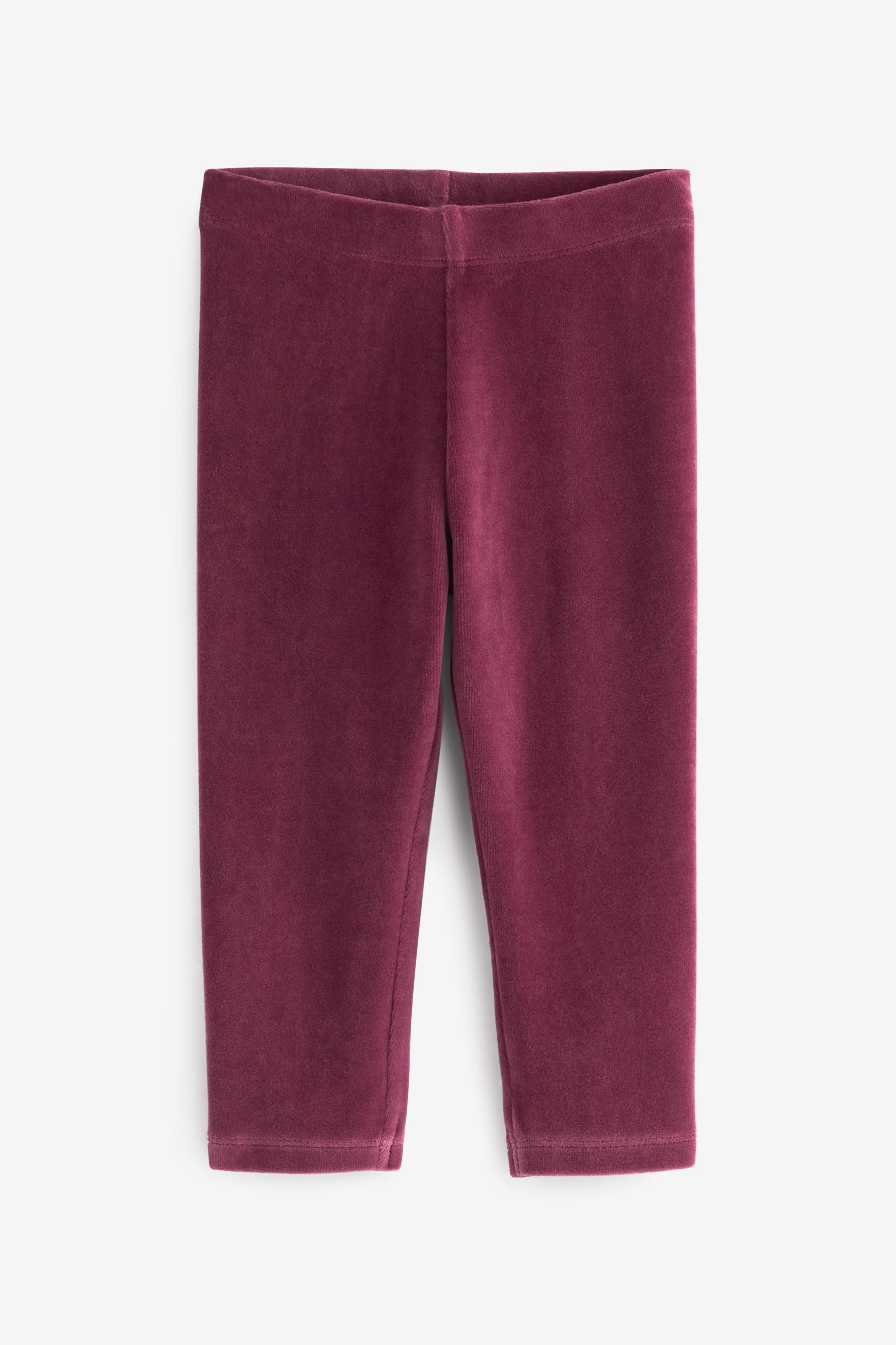 Burgundy Red Velvet Leggings (3mths-7yrs)