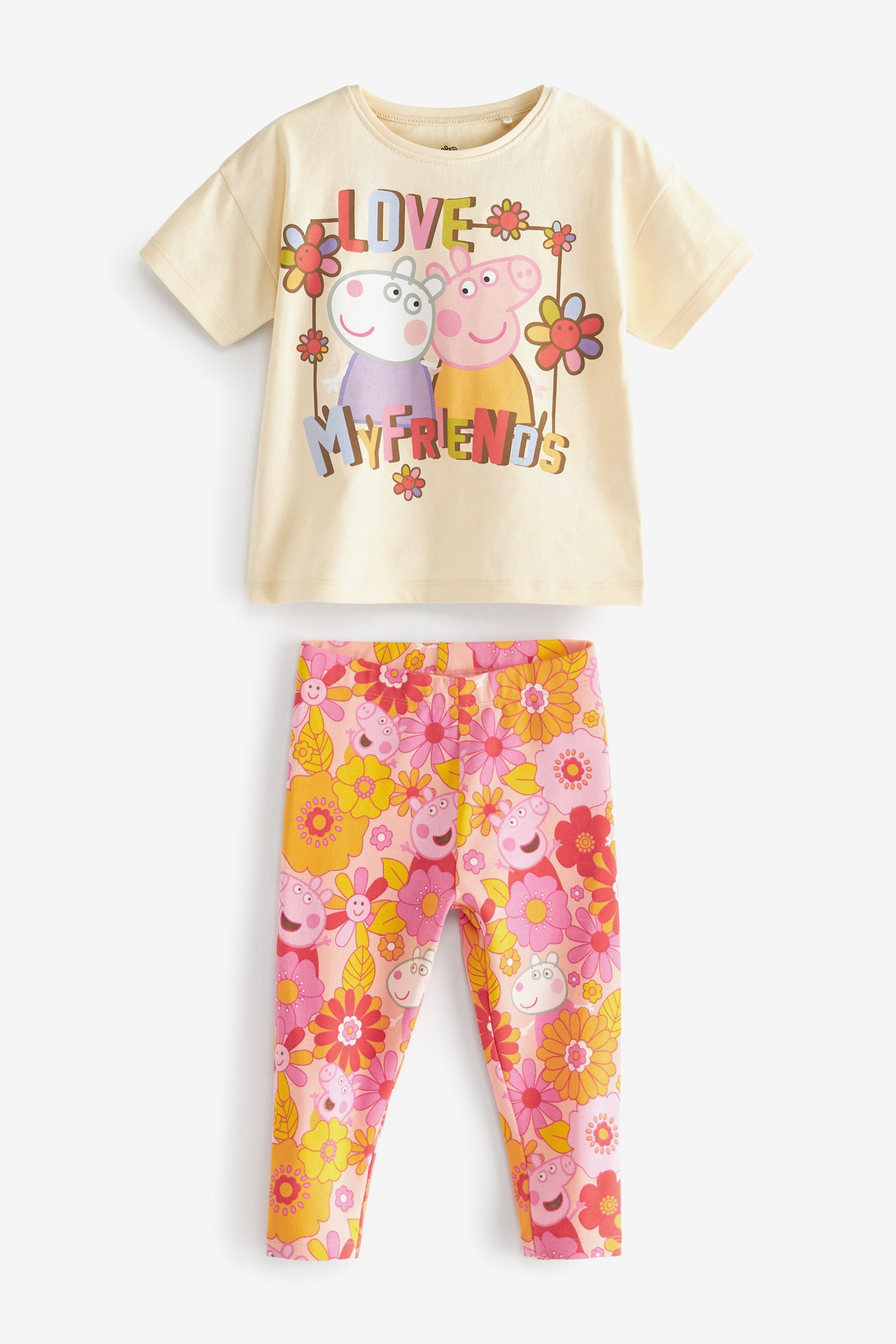 Orange Peppa Pig T-Shirt & Leggings Set (3mths-7yrs)