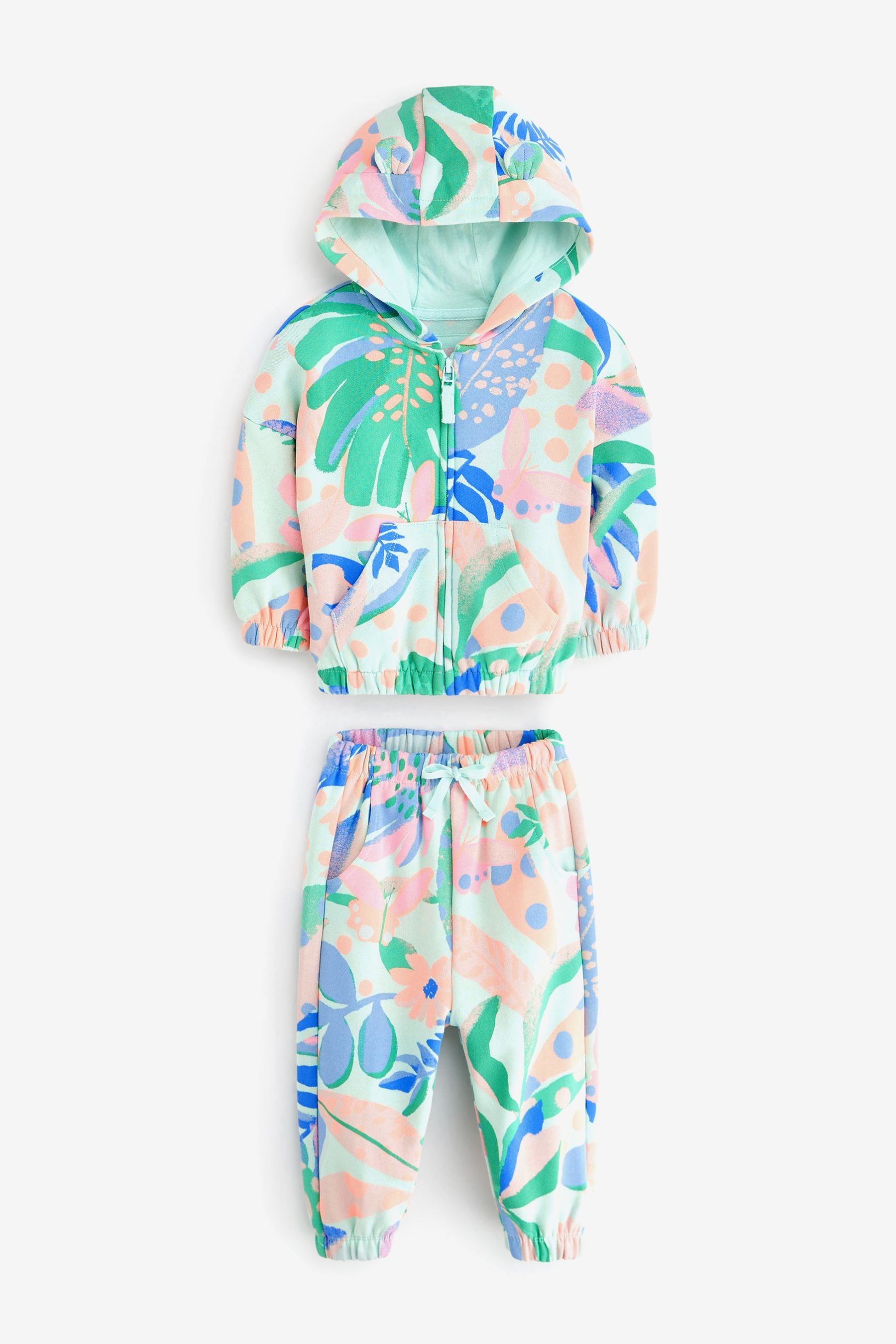 Bright Tropical Hoodie & Joggers Co-Ord Set (3mths-7yrs)