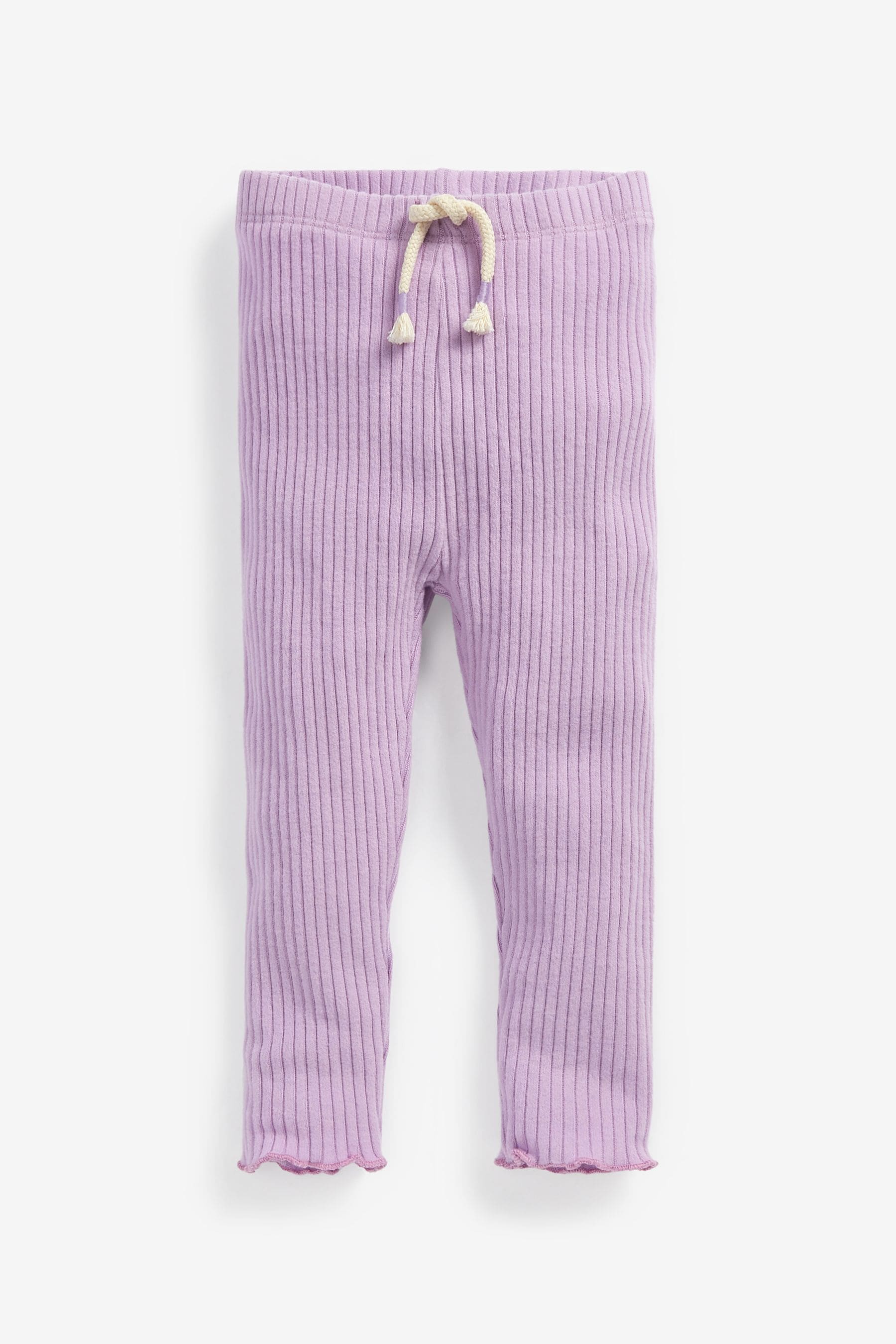 Lilac Purple Long Sleeve Knitted Peplum Legging Set (3mths-7yrs)