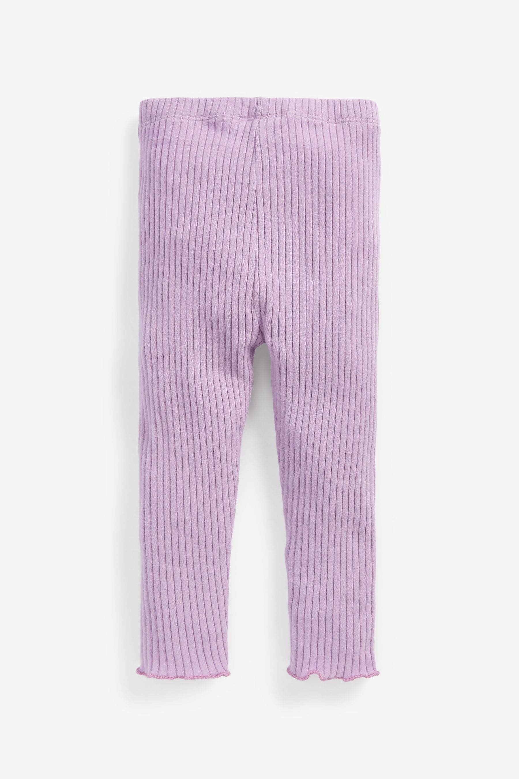 Lilac Purple Long Sleeve Knitted Peplum Legging Set (3mths-7yrs)