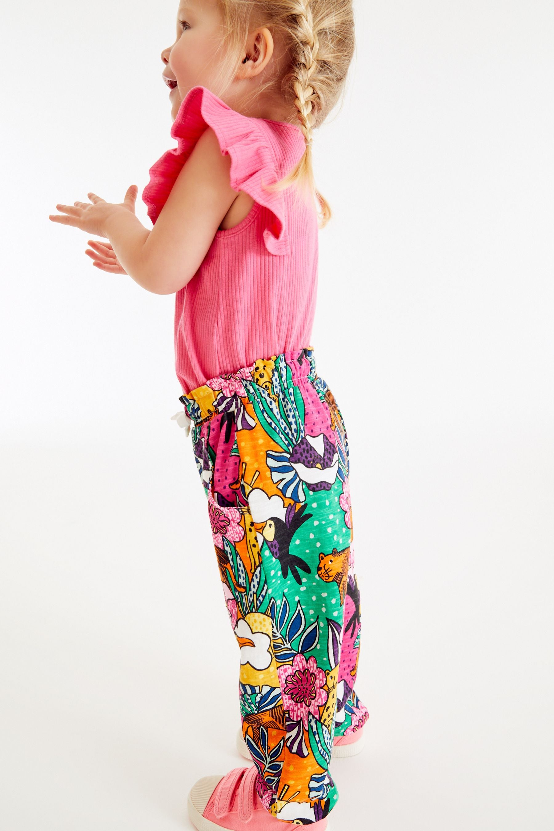 Multi Tropical Jersey Trousers (3mths-7yrs)