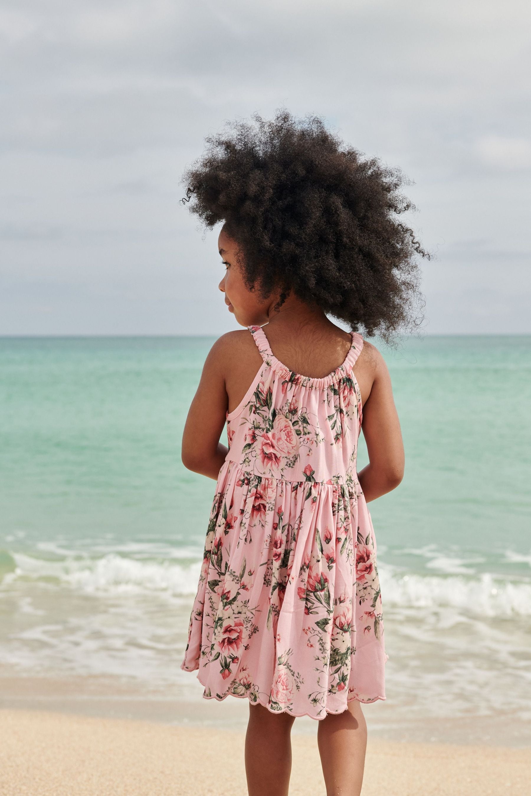 Pink Floral Printed Sundress (3mths-8yrs)