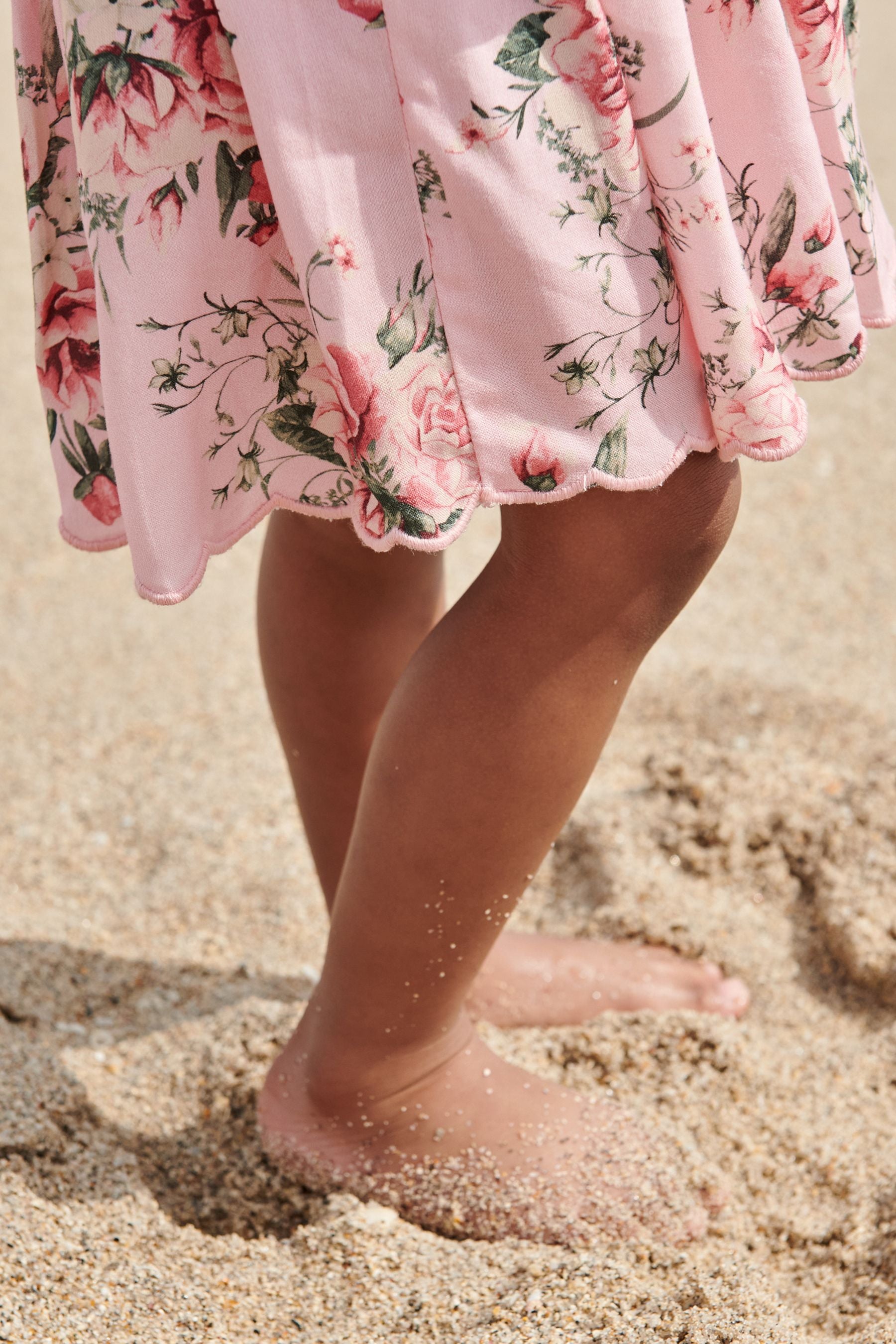 Pink Floral Printed Sundress (3mths-8yrs)