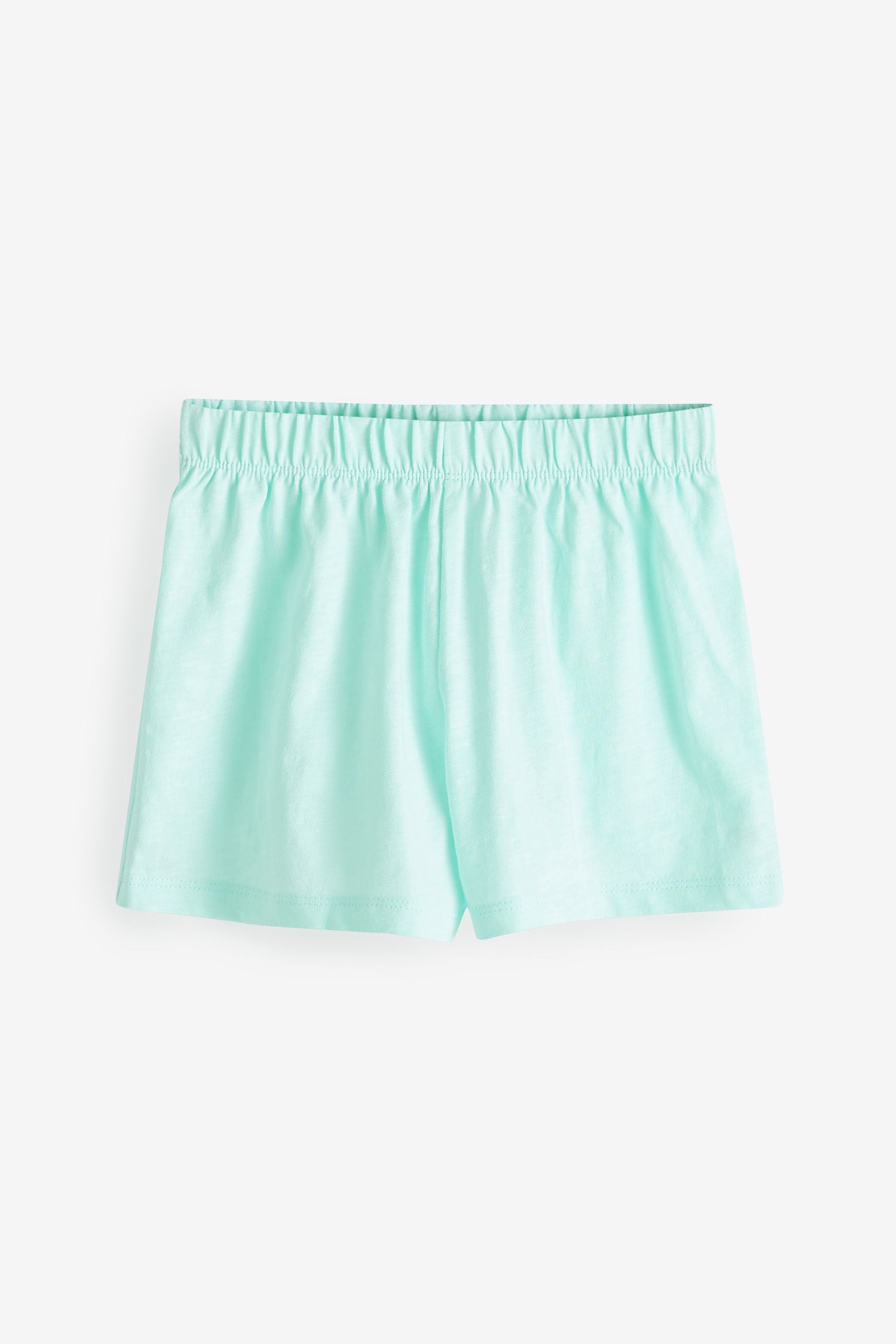 Mint Green/Pink Tropical 5 Pack Jersey Shorts (3mths-7yrs)