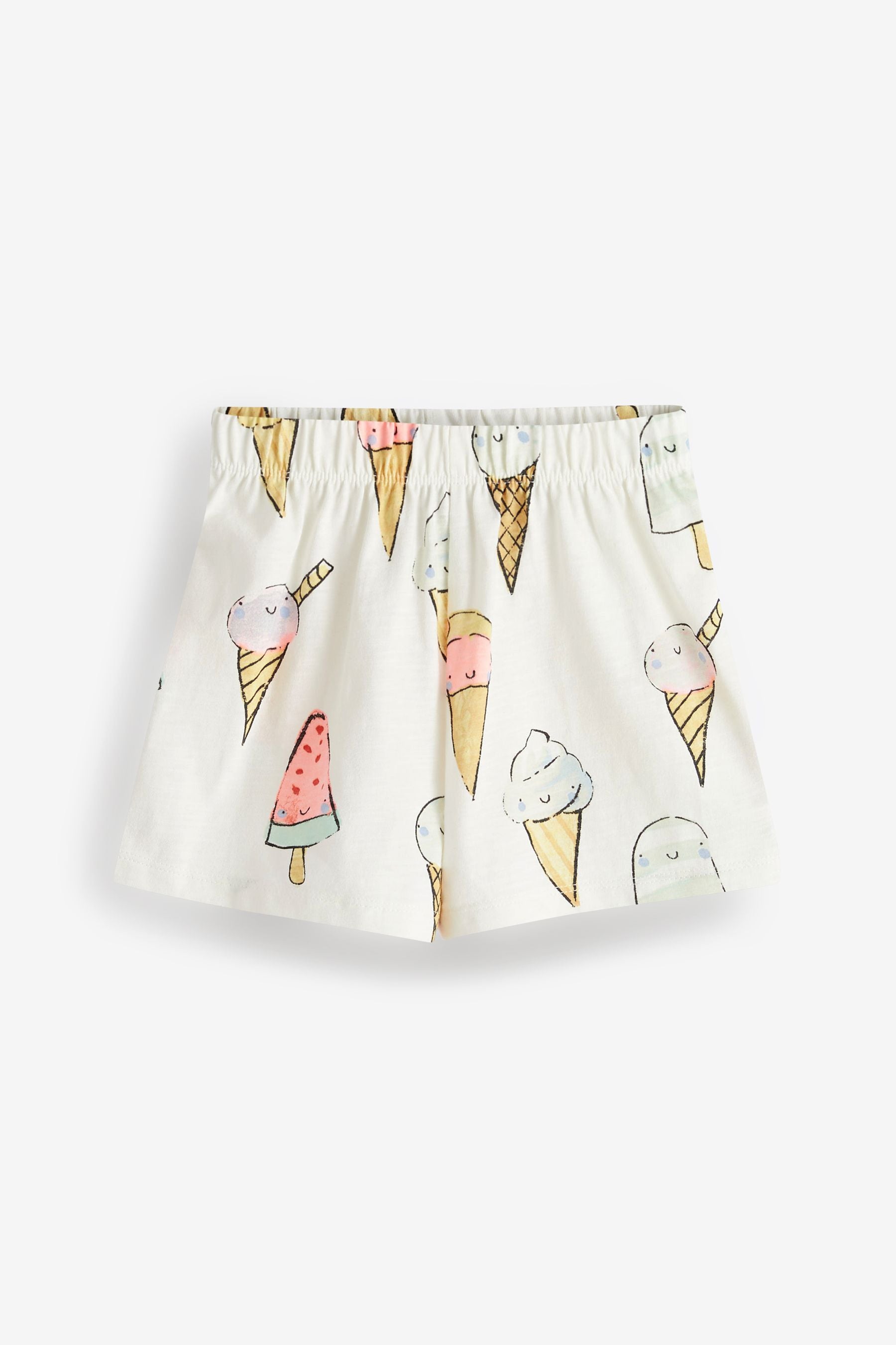 Mint Green/Pink Tropical 5 Pack Jersey Shorts (3mths-7yrs)