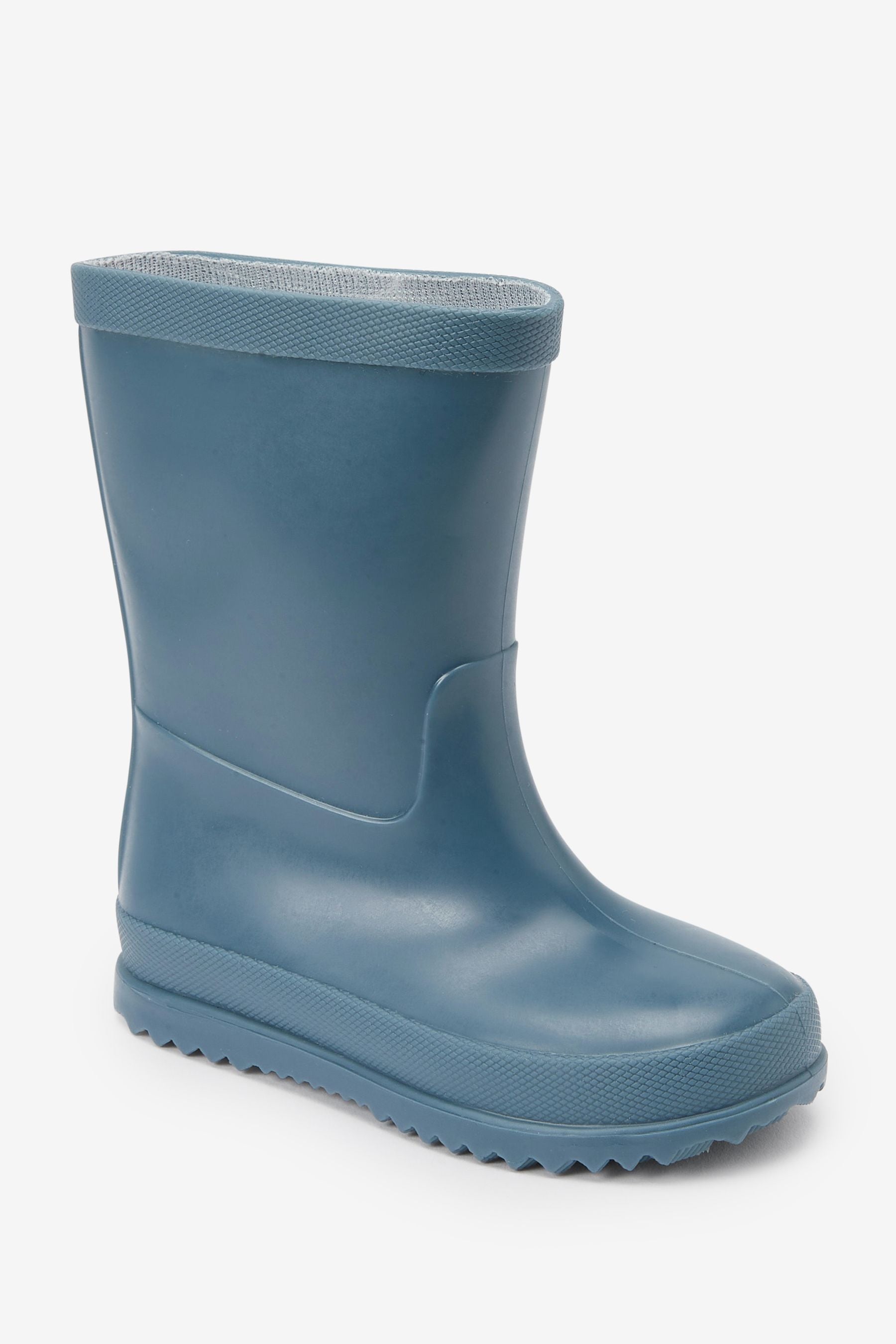 Teal Blue Plain Wellies