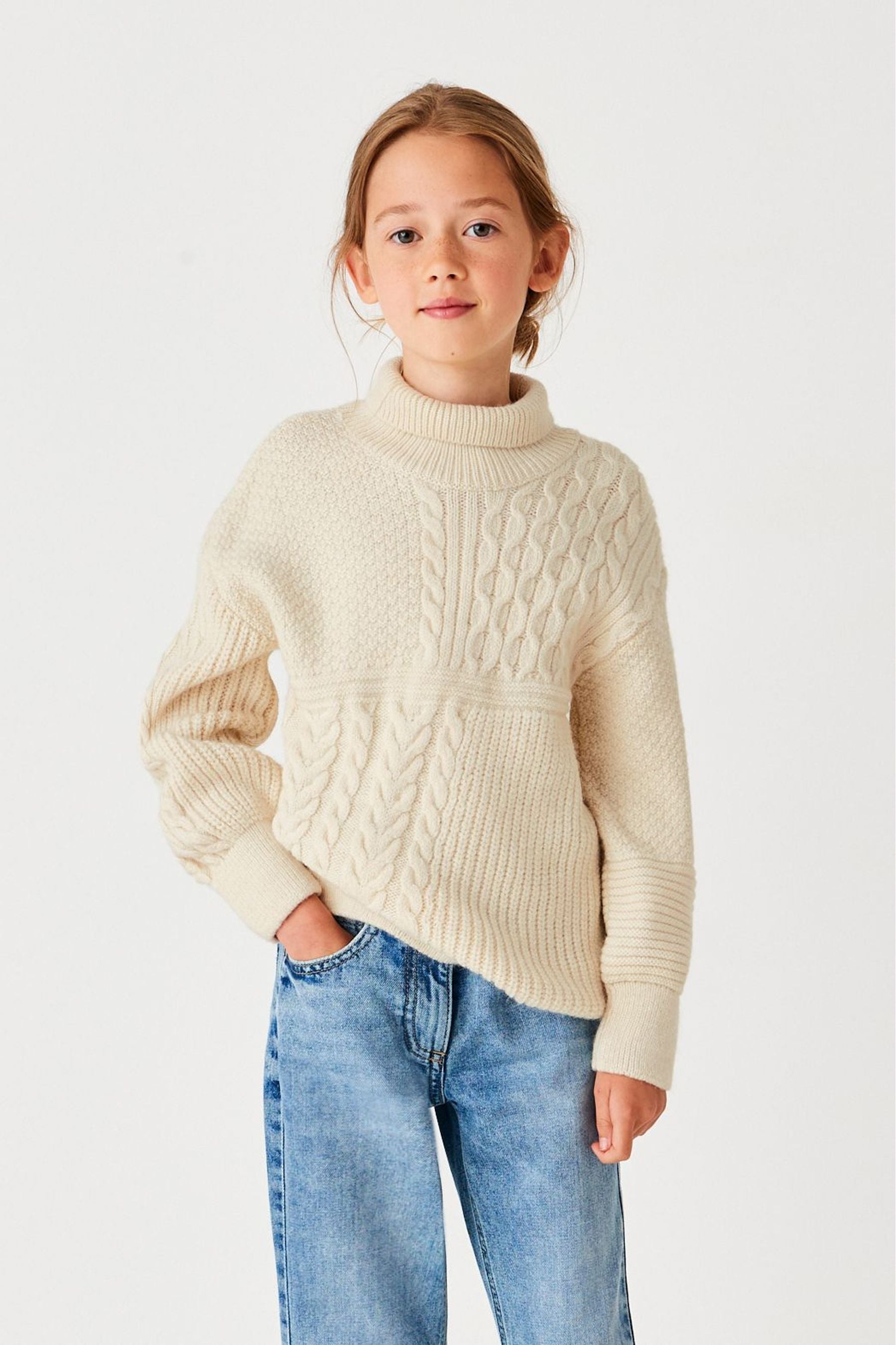 Cream Cable Jumper (3-16yrs)