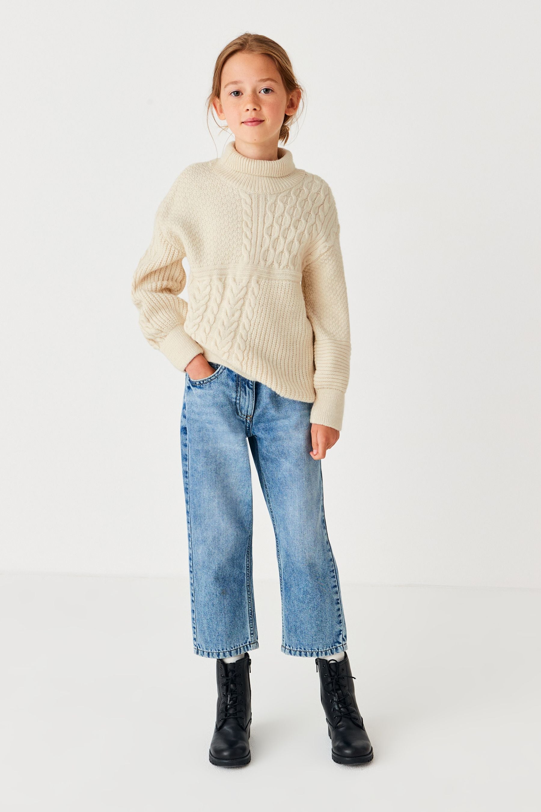 Cream Cable Jumper (3-16yrs)