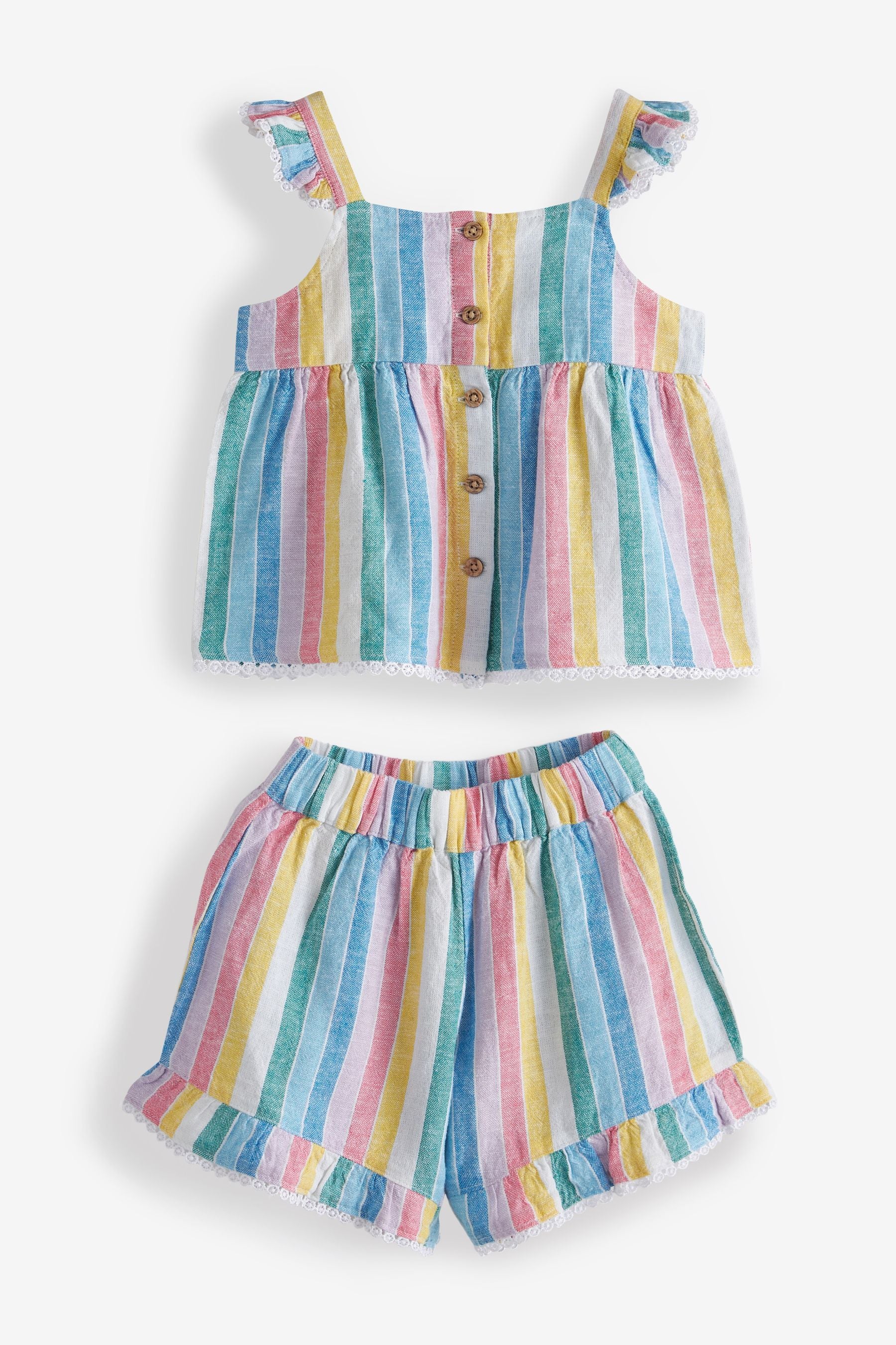 Multi Stripe Top and Short Set (3mths-7yrs)