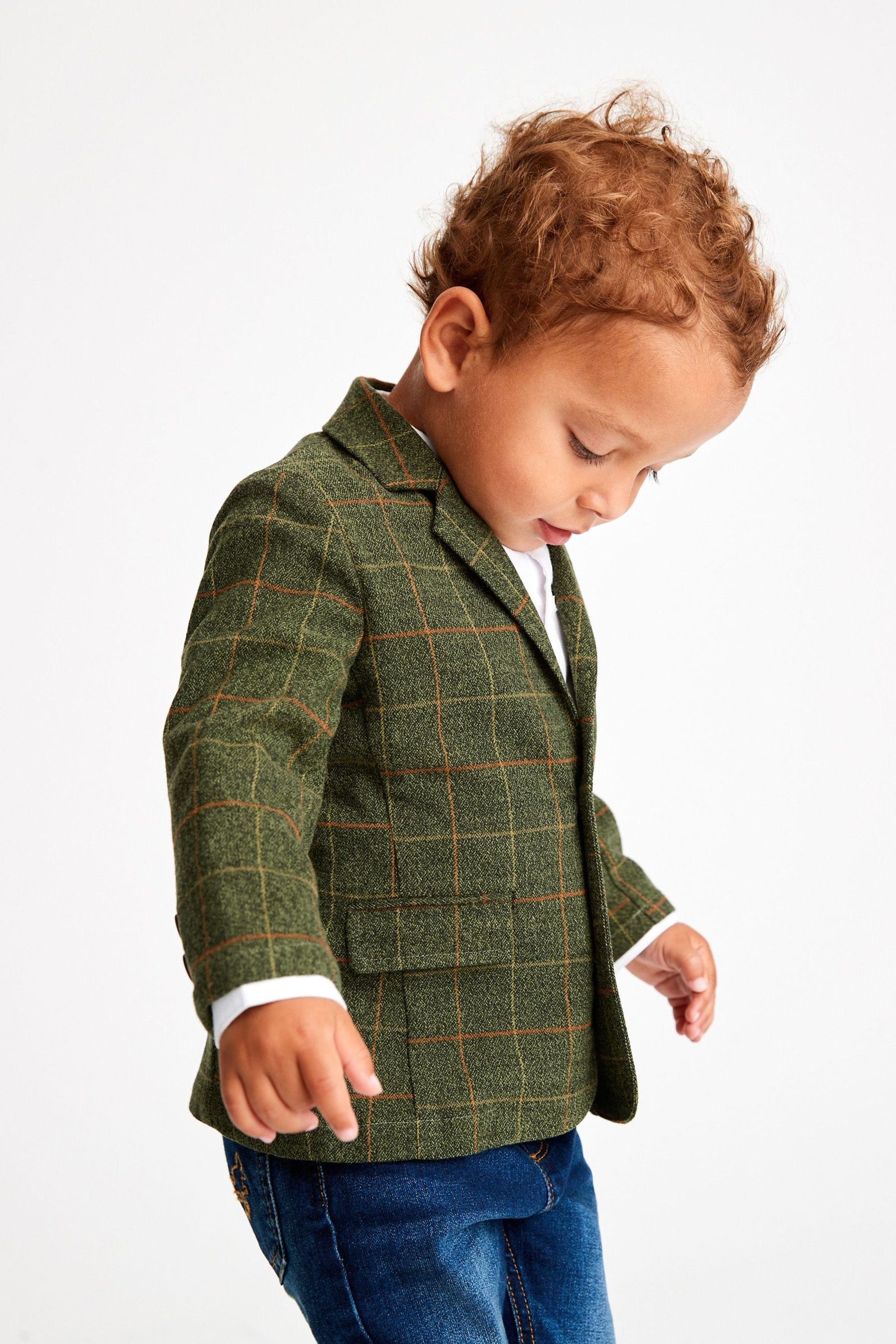 Green Heritage Check Blazer (3mths-9yrs)