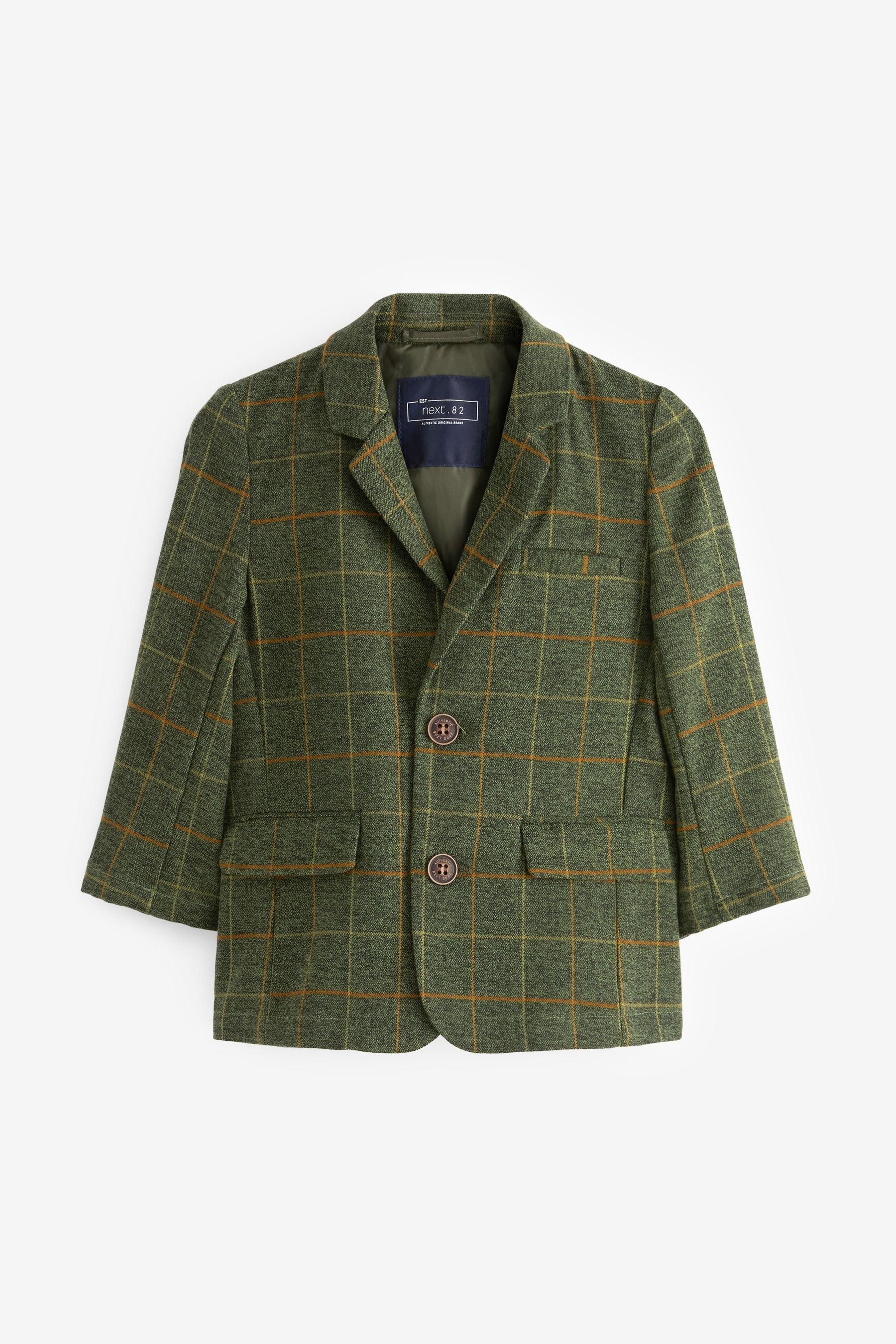 Green Heritage Check Blazer (3mths-9yrs)