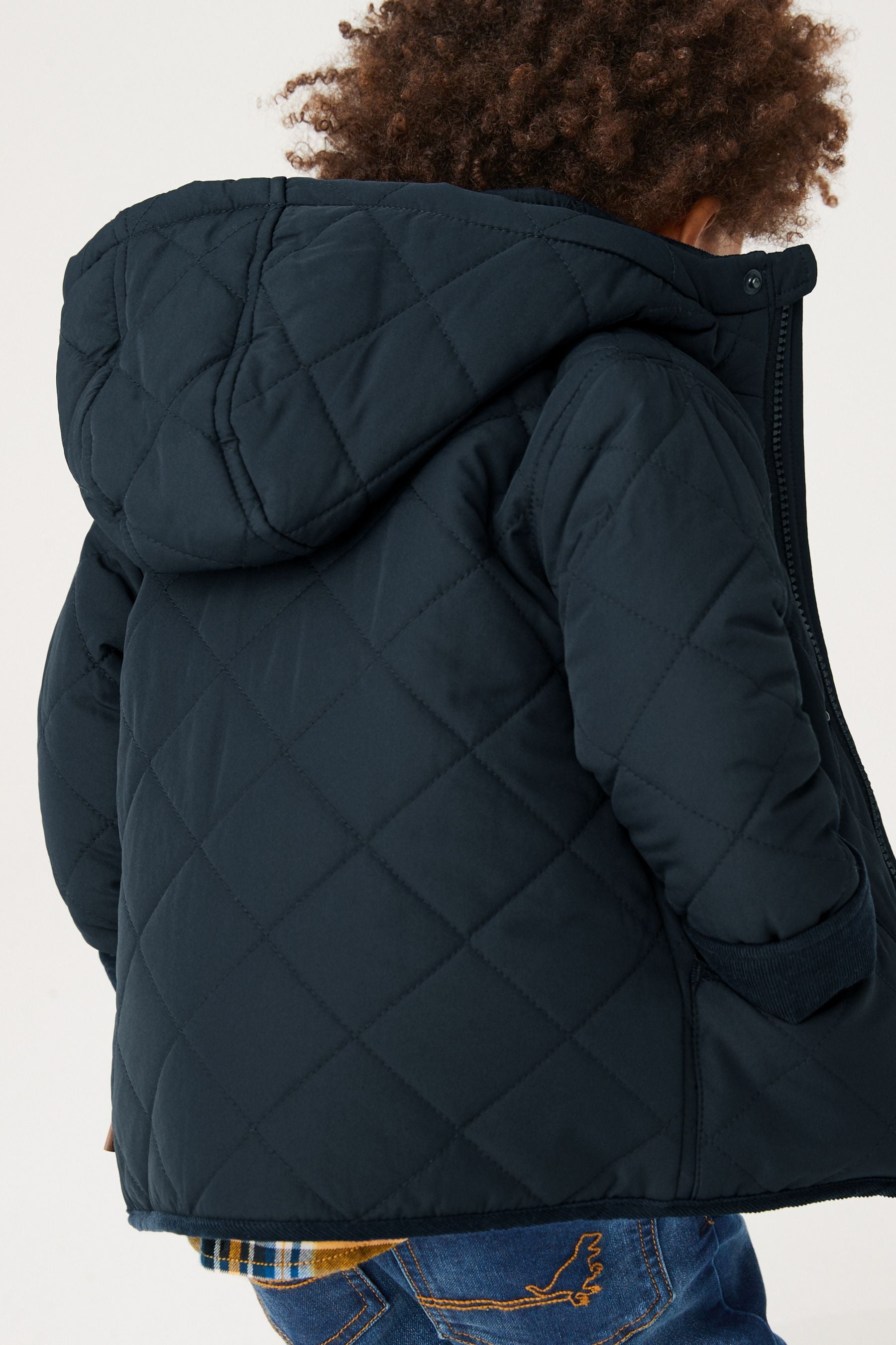 Navy Blue Quilted Jacket (3mths-7yrs)