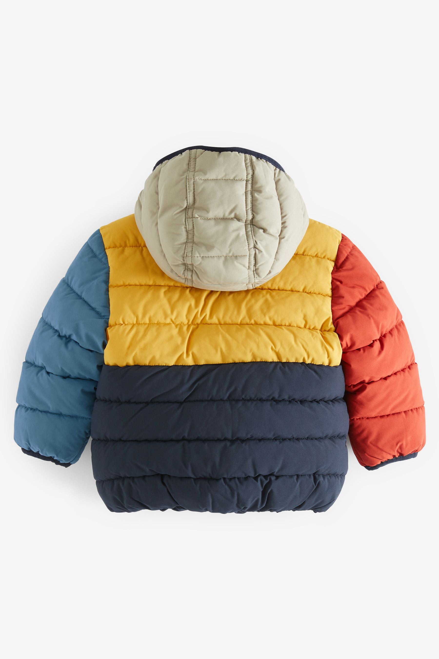 Yellow Colourblock Padded Coat (3mths-7yrs)