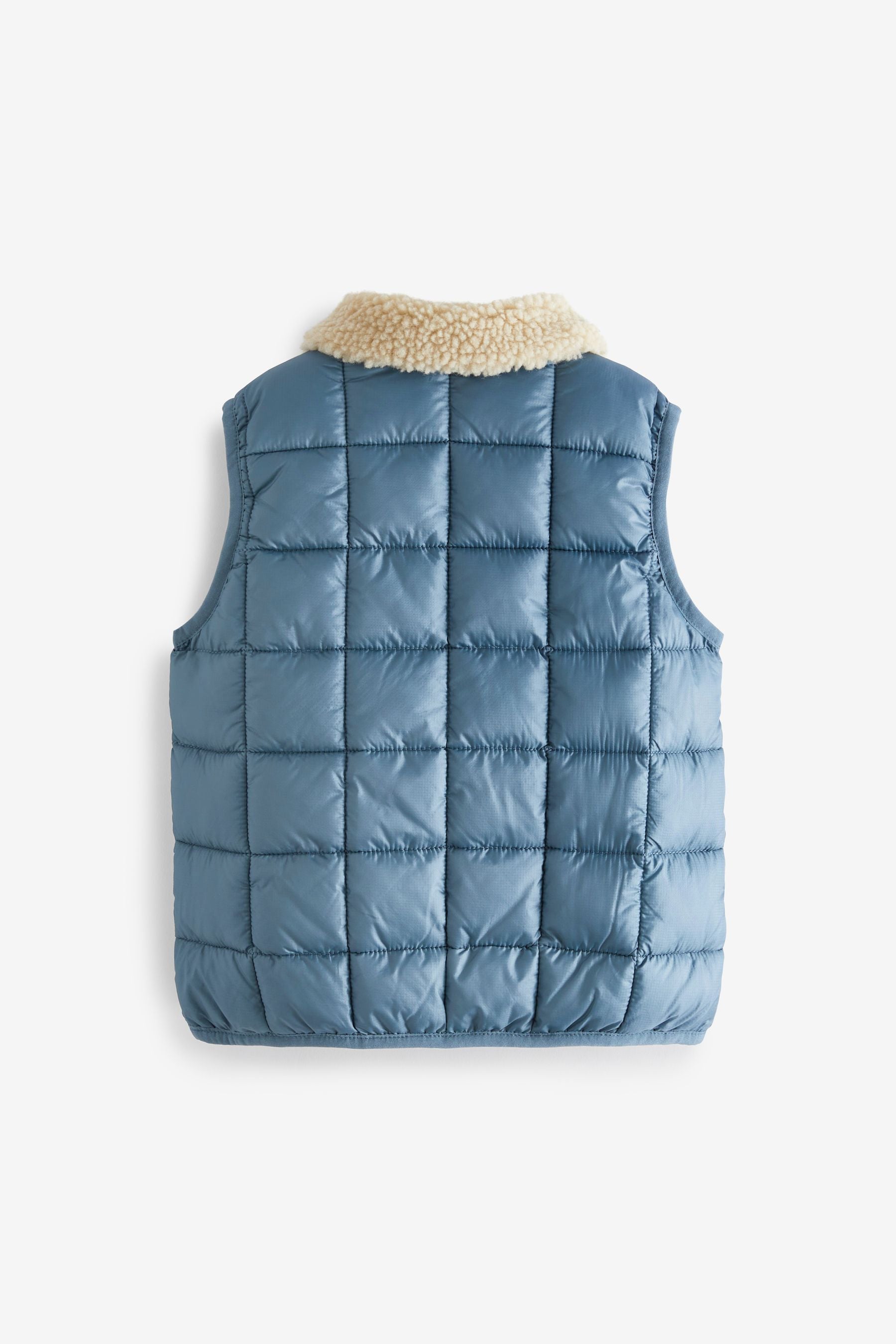 Light Blue Quilted Gilet (3mths-7yrs)