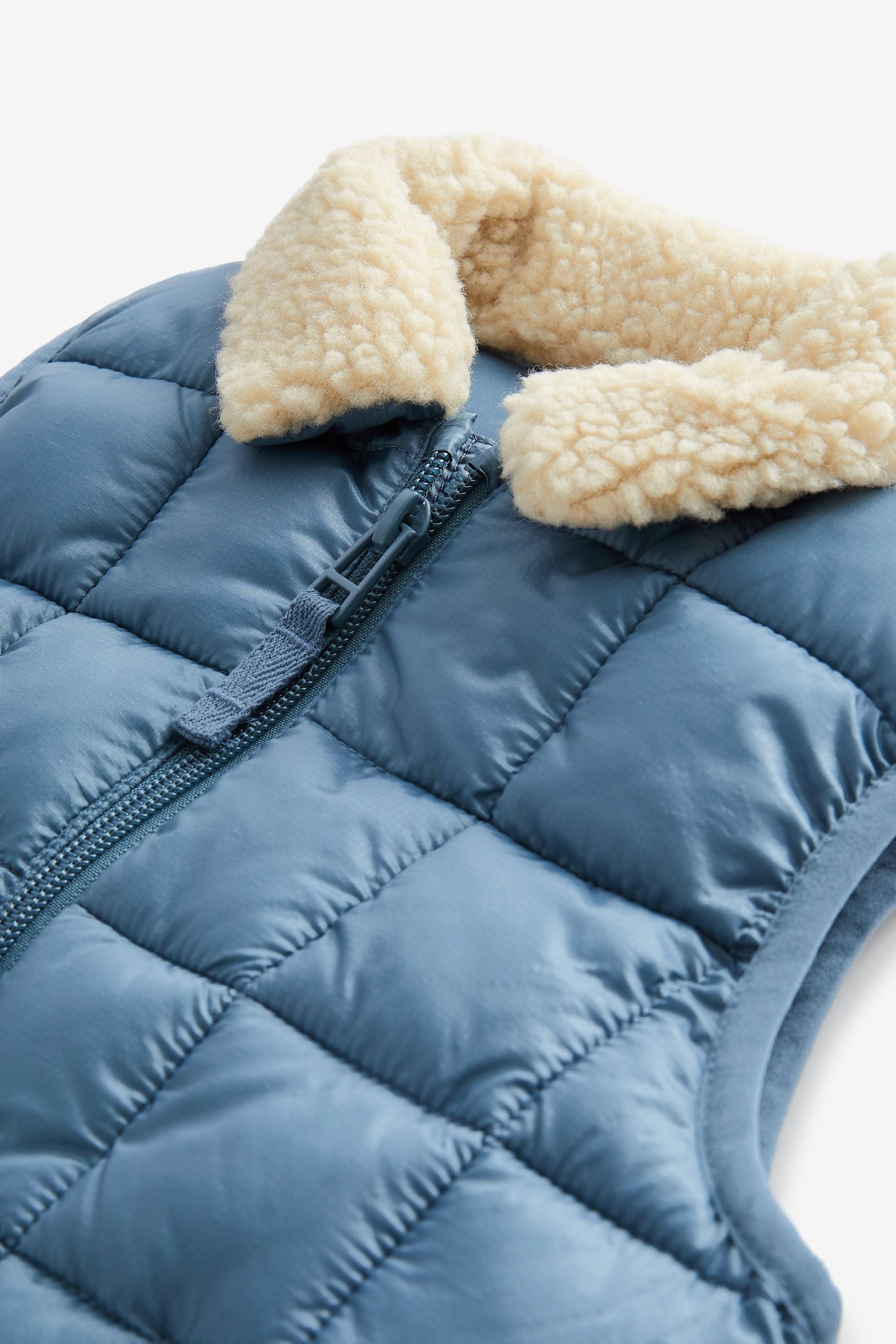 Light Blue Quilted Gilet (3mths-7yrs)