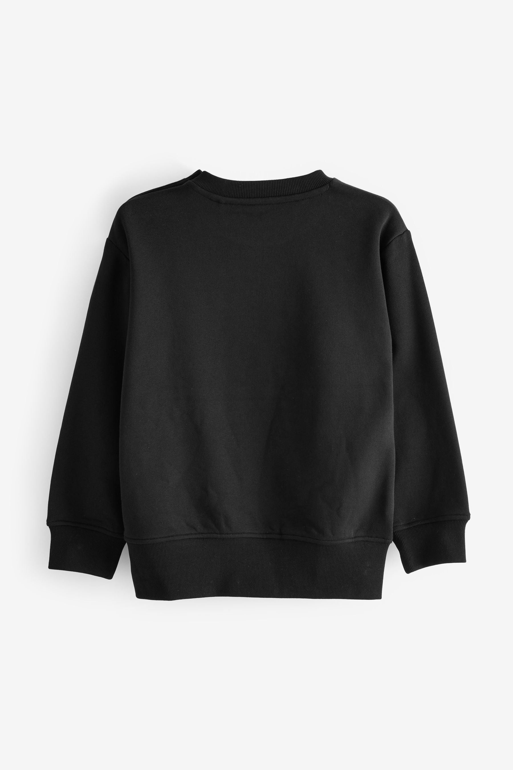 Black Dressing Made Easy Cotton Rich Poppered Shoulder Sweatshirt (3-16yrs)