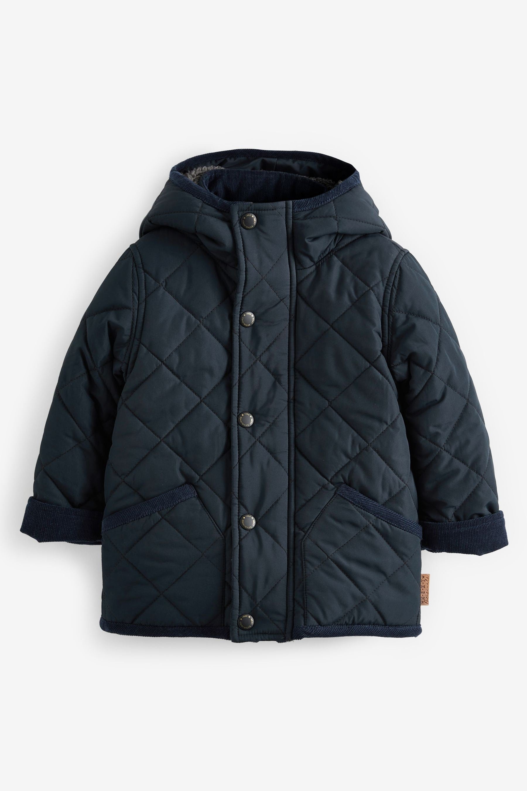 Navy Blue Quilted Jacket (3mths-7yrs)