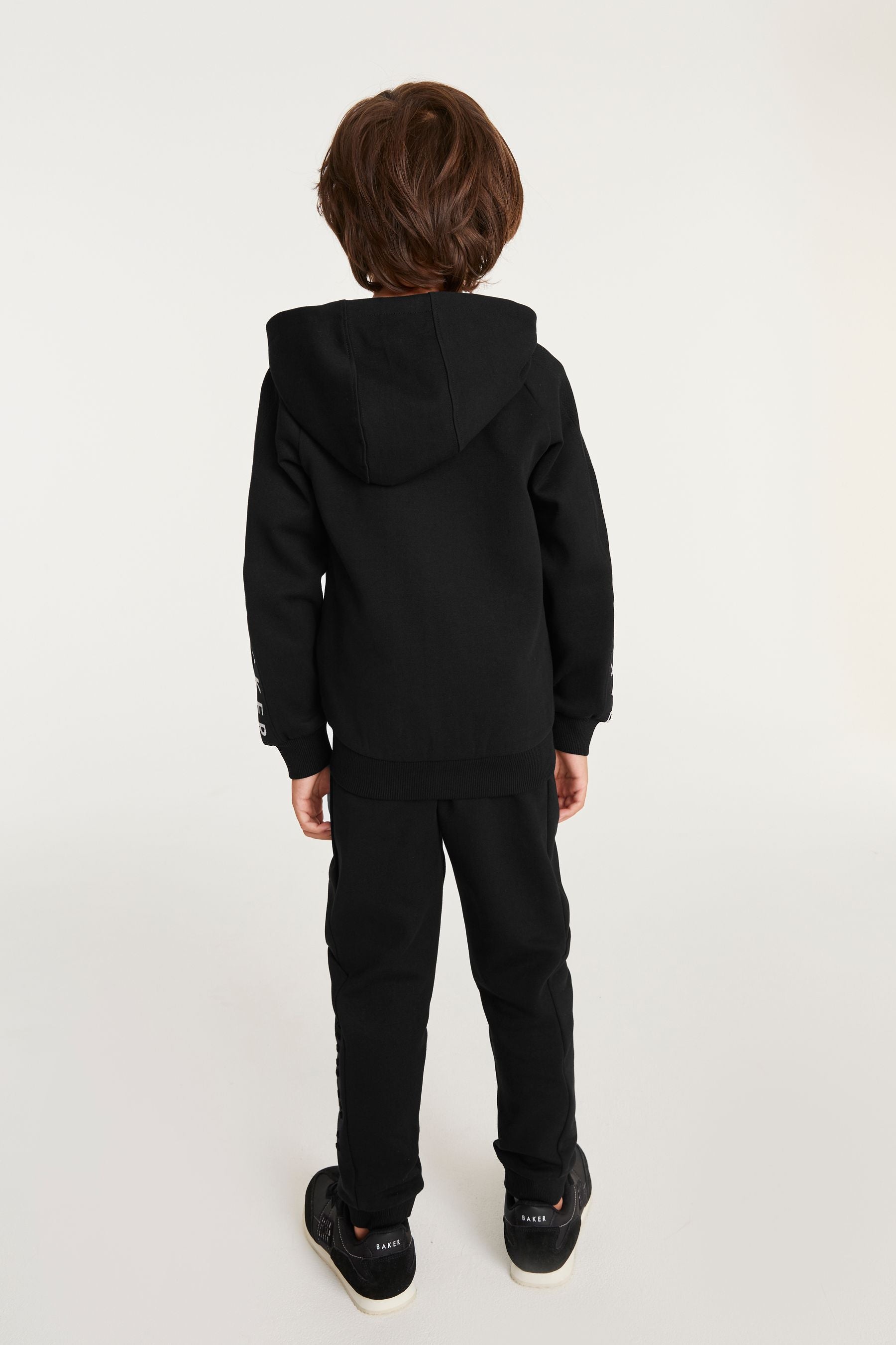 Black Baker by Ted Baker Black Panelled Hoodie