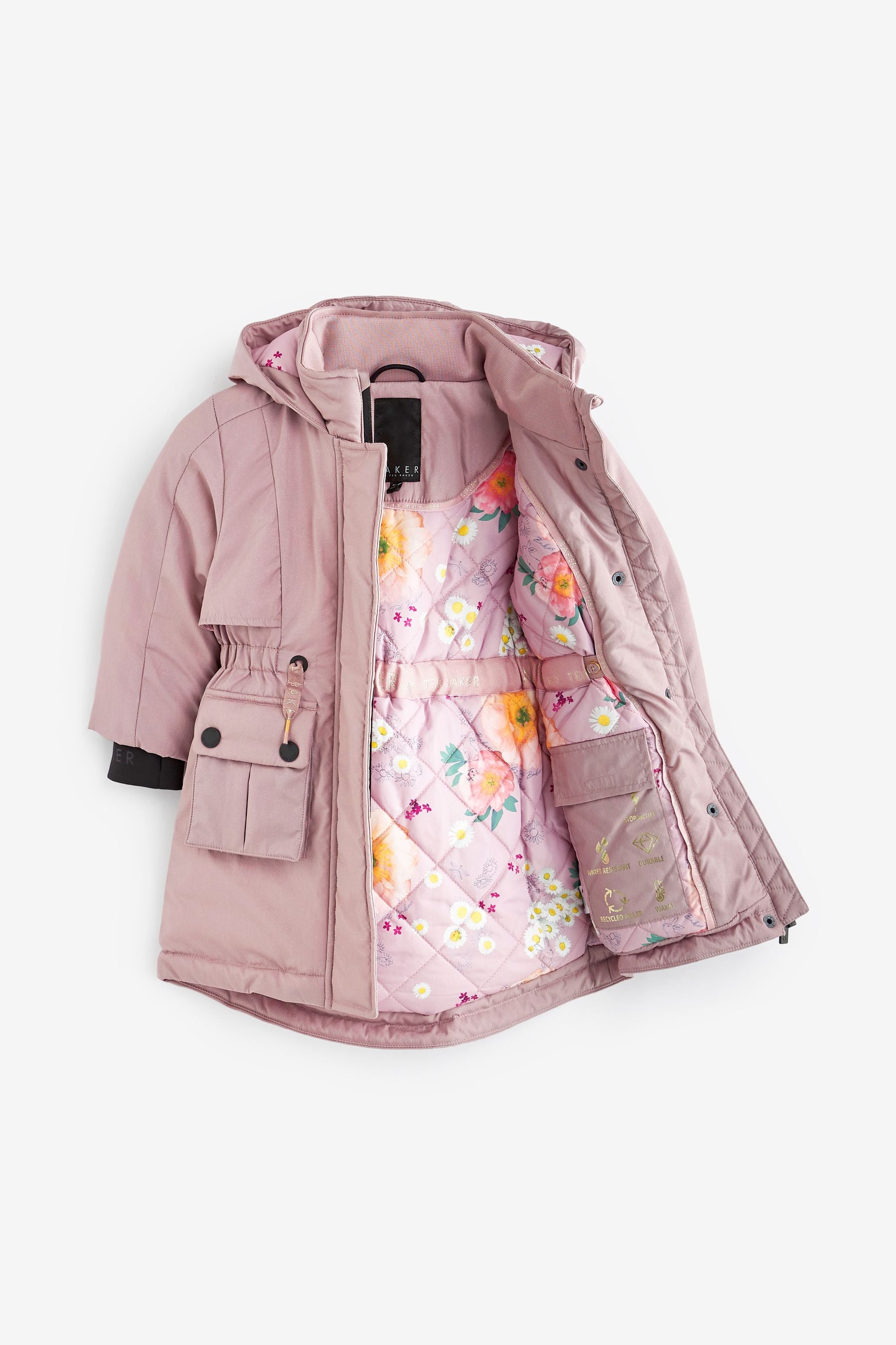 Lilac Purple Baker by Ted Baker Lilac Purple Parka Coat