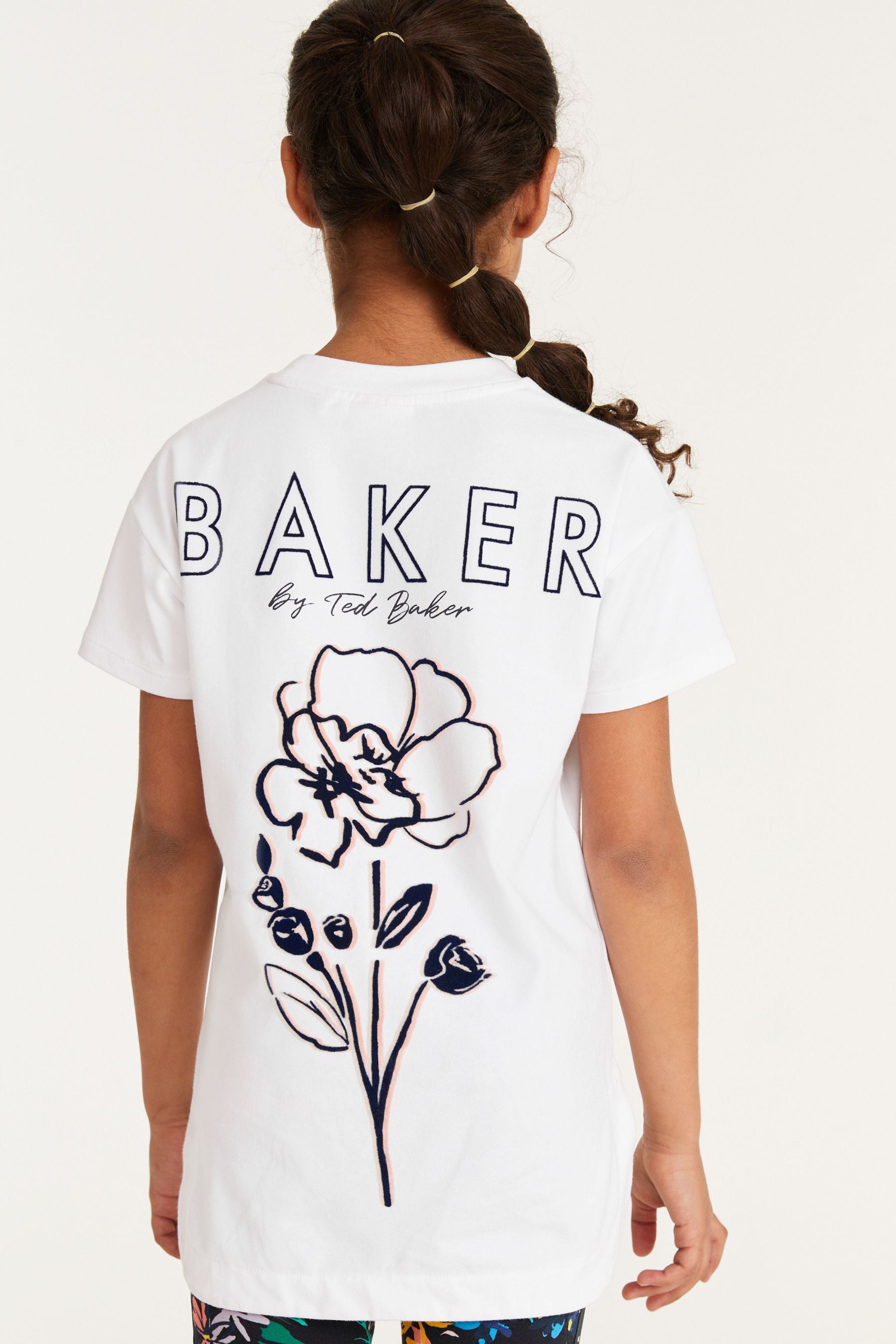 Baker by Ted Baker White Jersey T-Shirt And Leggings Set