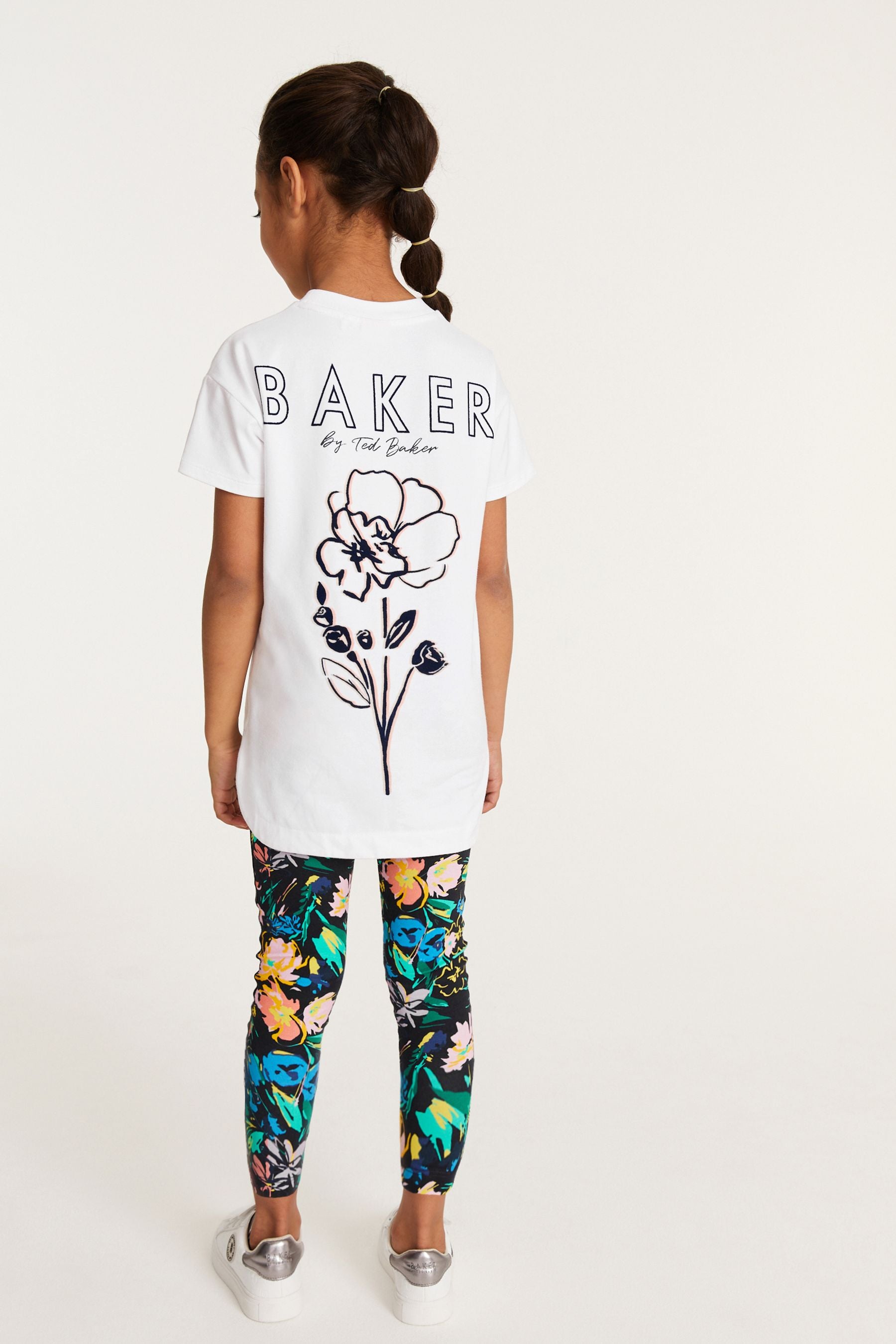 Baker by Ted Baker White Jersey T-Shirt And Leggings Set