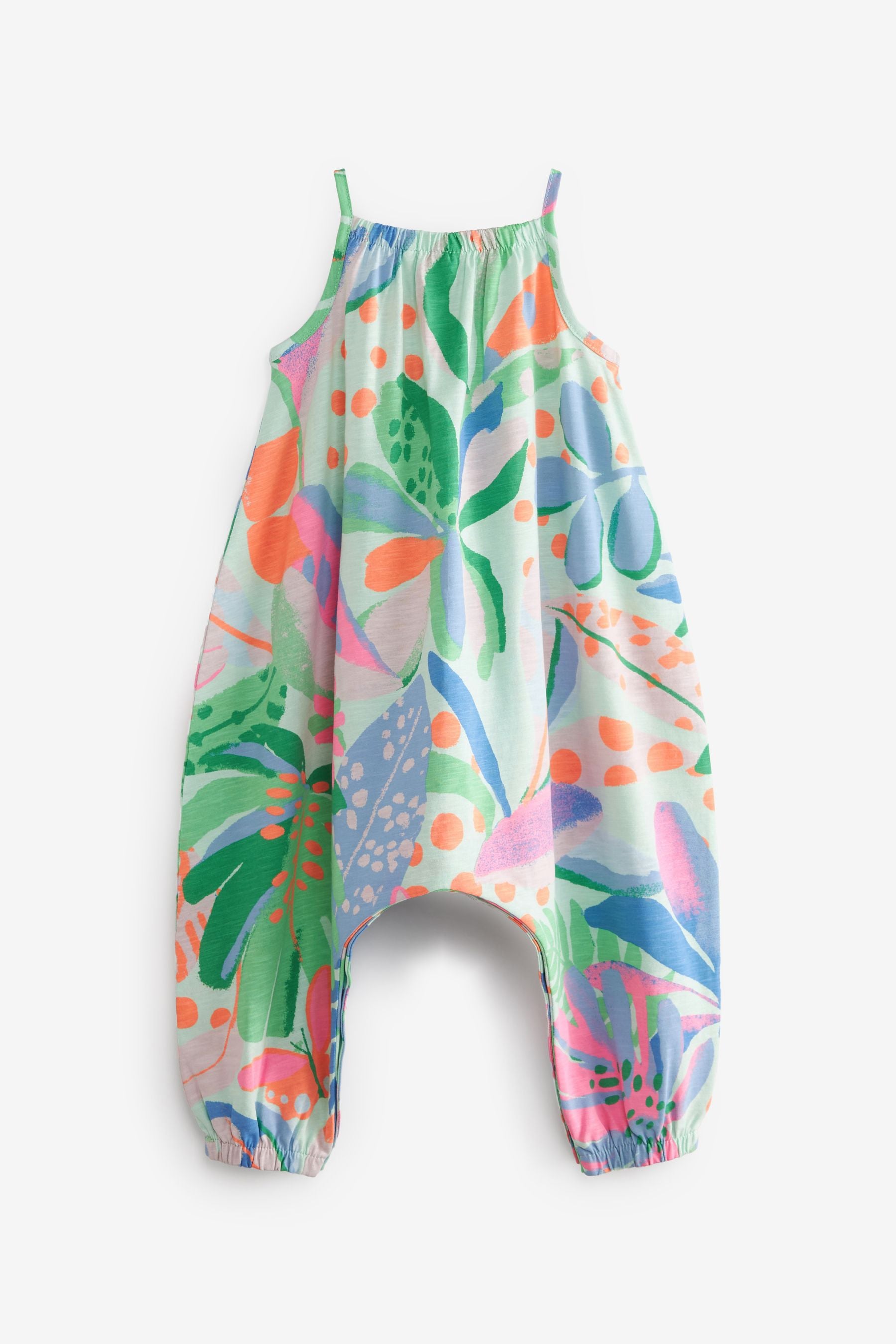 Bright Tropical Jersey Strappy Jumpsuit (3mths-7yrs)