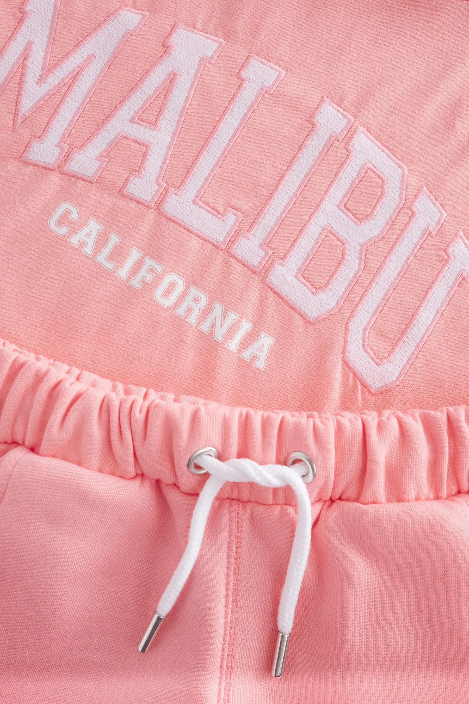 Pink Malibu T-Shirt & Short Set (3-16yrs)