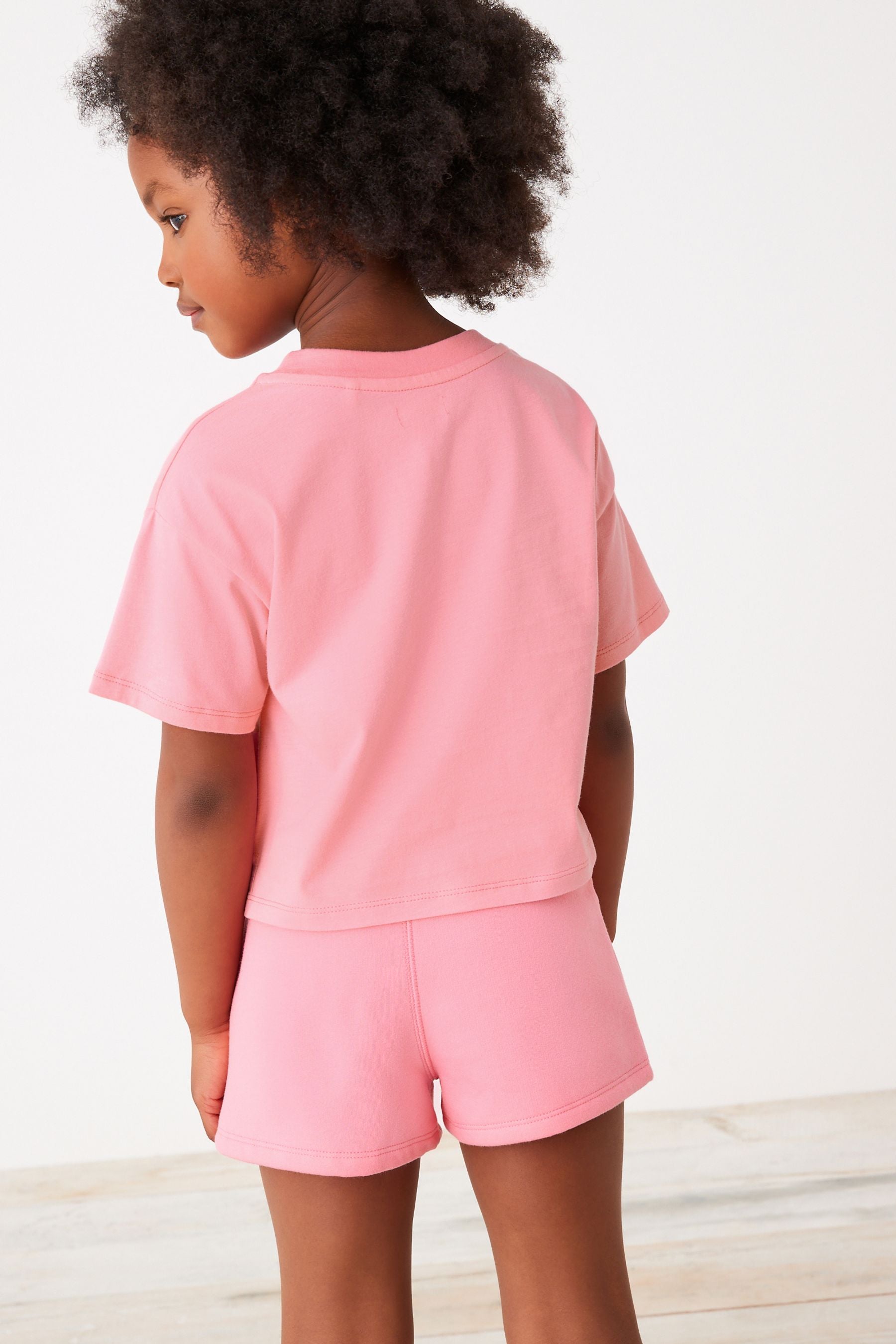 Pink Malibu T-Shirt & Short Set (3-16yrs)