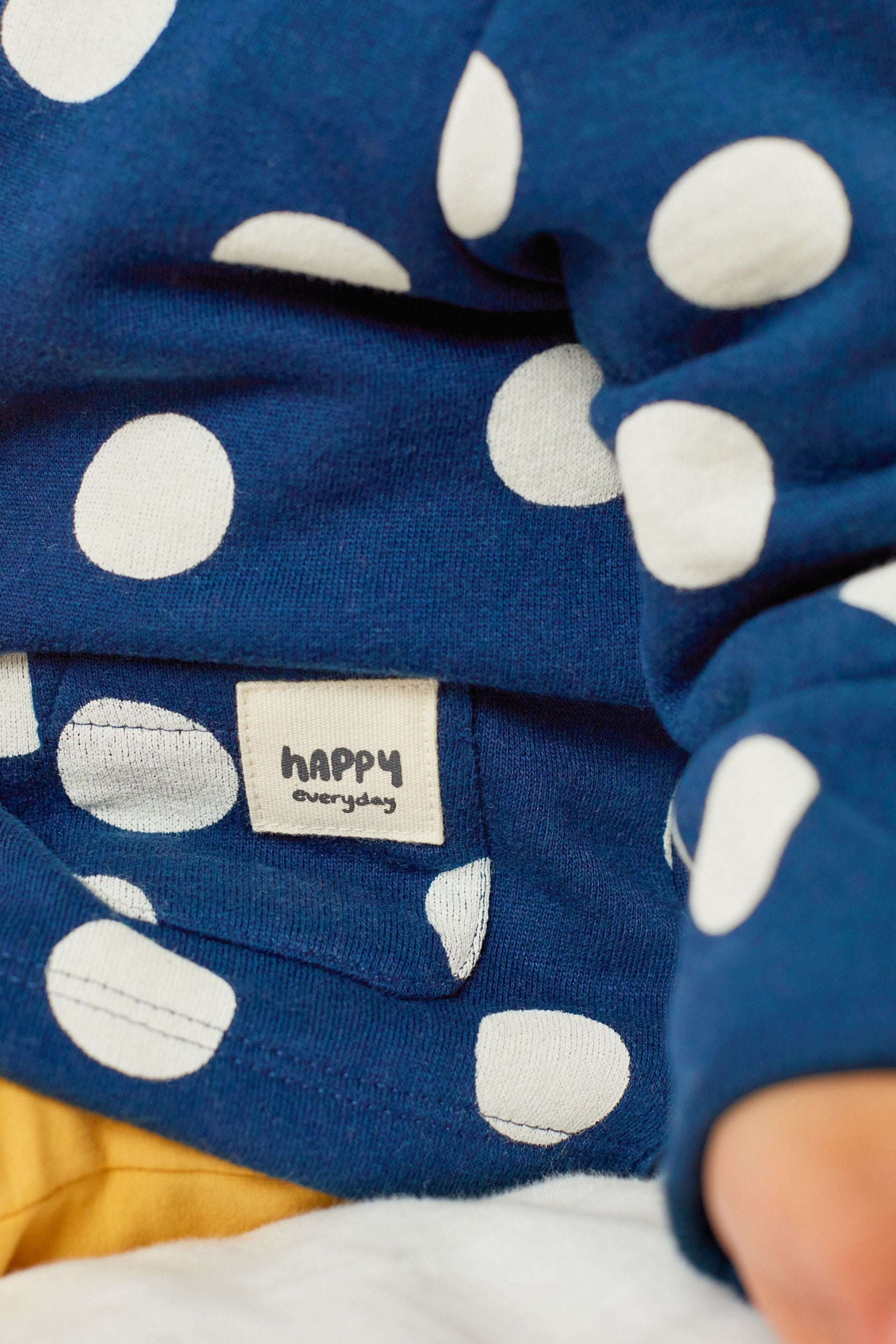 Navy Blue Spot Lightweight Jersey Baby Jacket (0mths-2yrs)