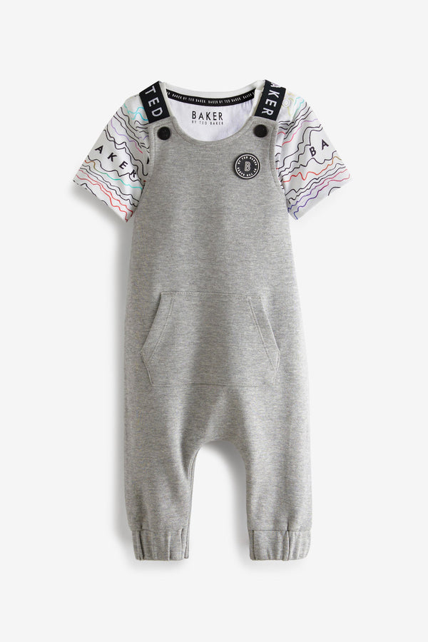 Baker by Ted Baker Grey Dungaree Set