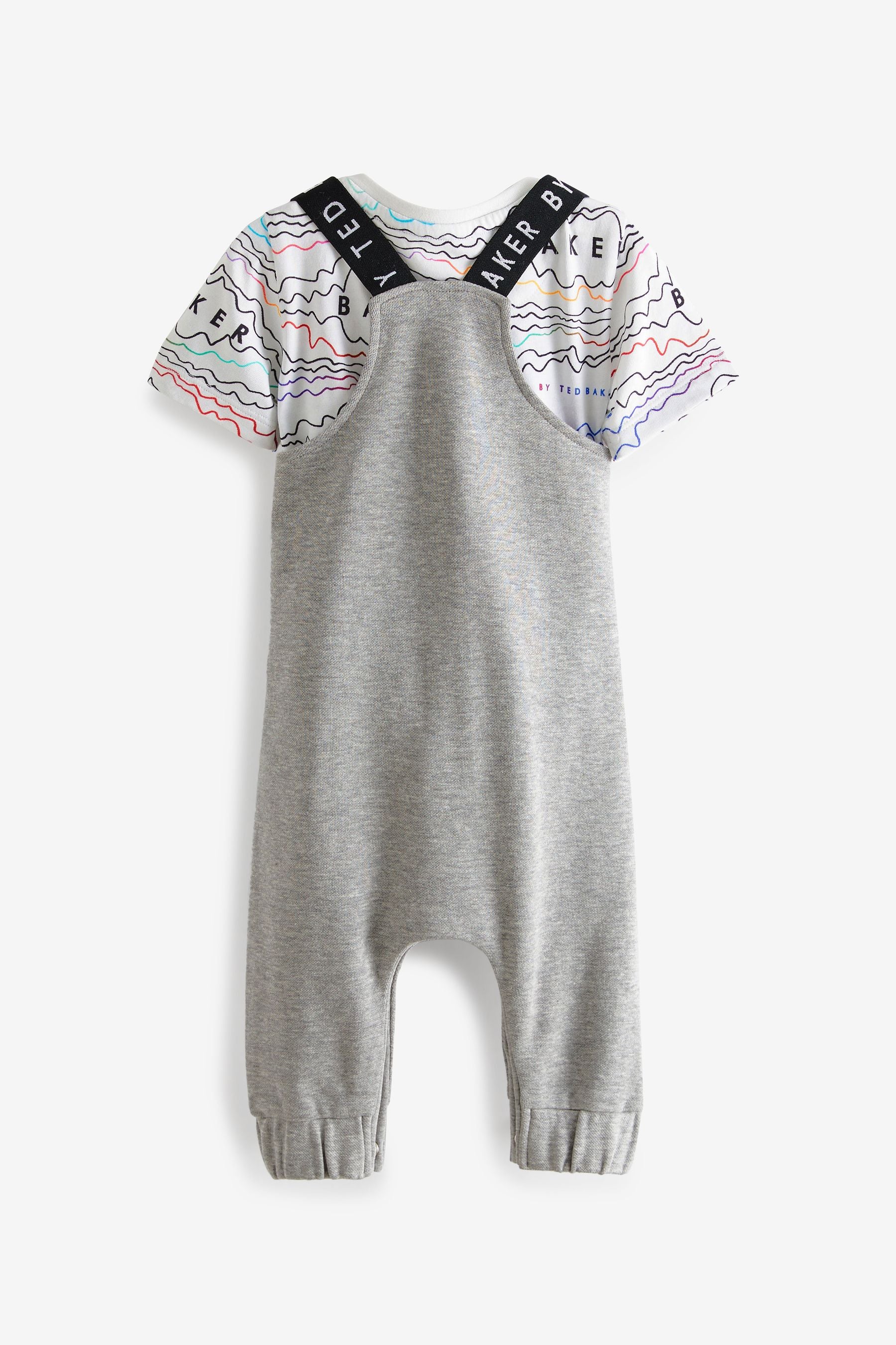 Baker by Ted Baker Grey Dungaree Set