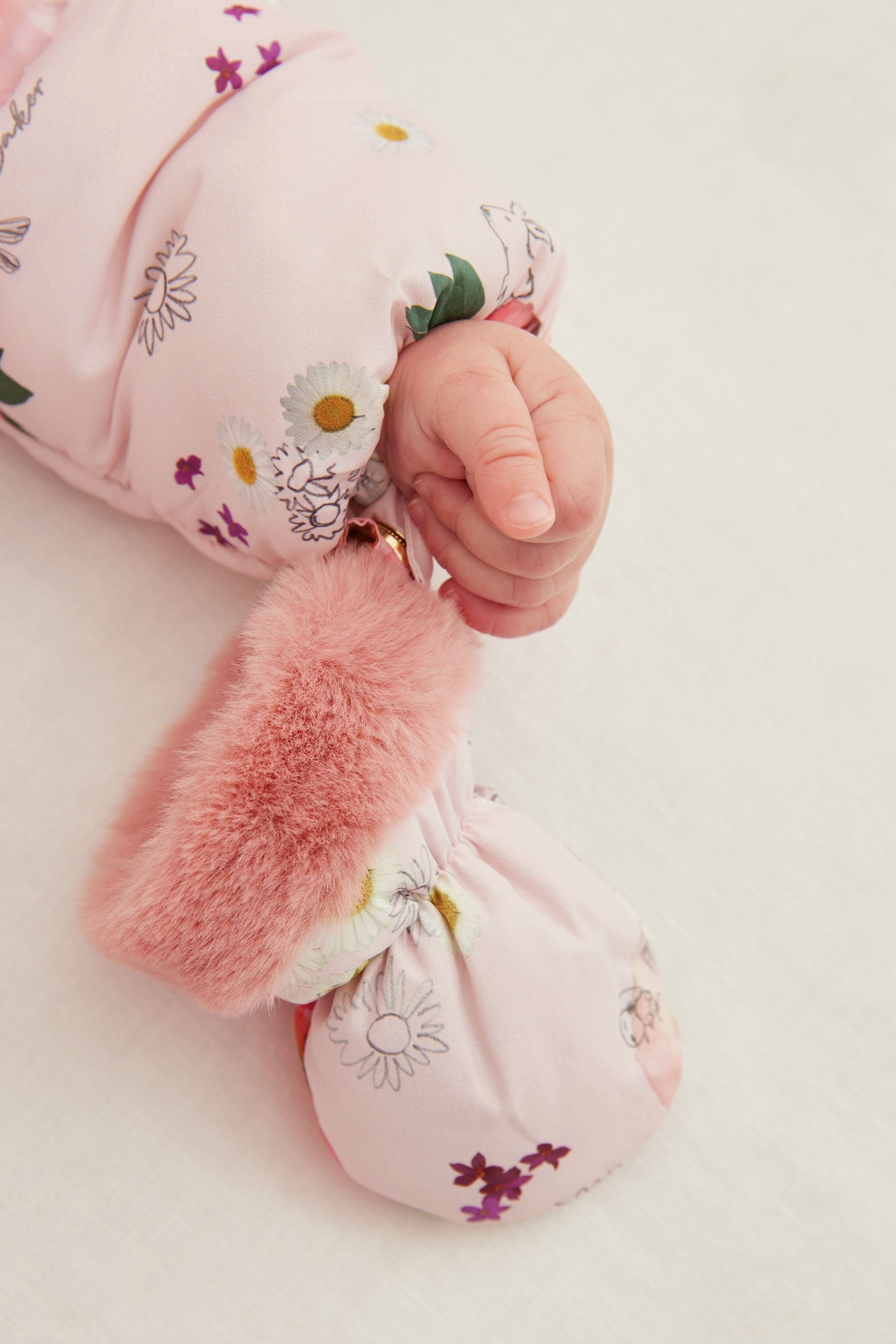 Pink Baker by Ted Baker Pink Floral Snowsuit