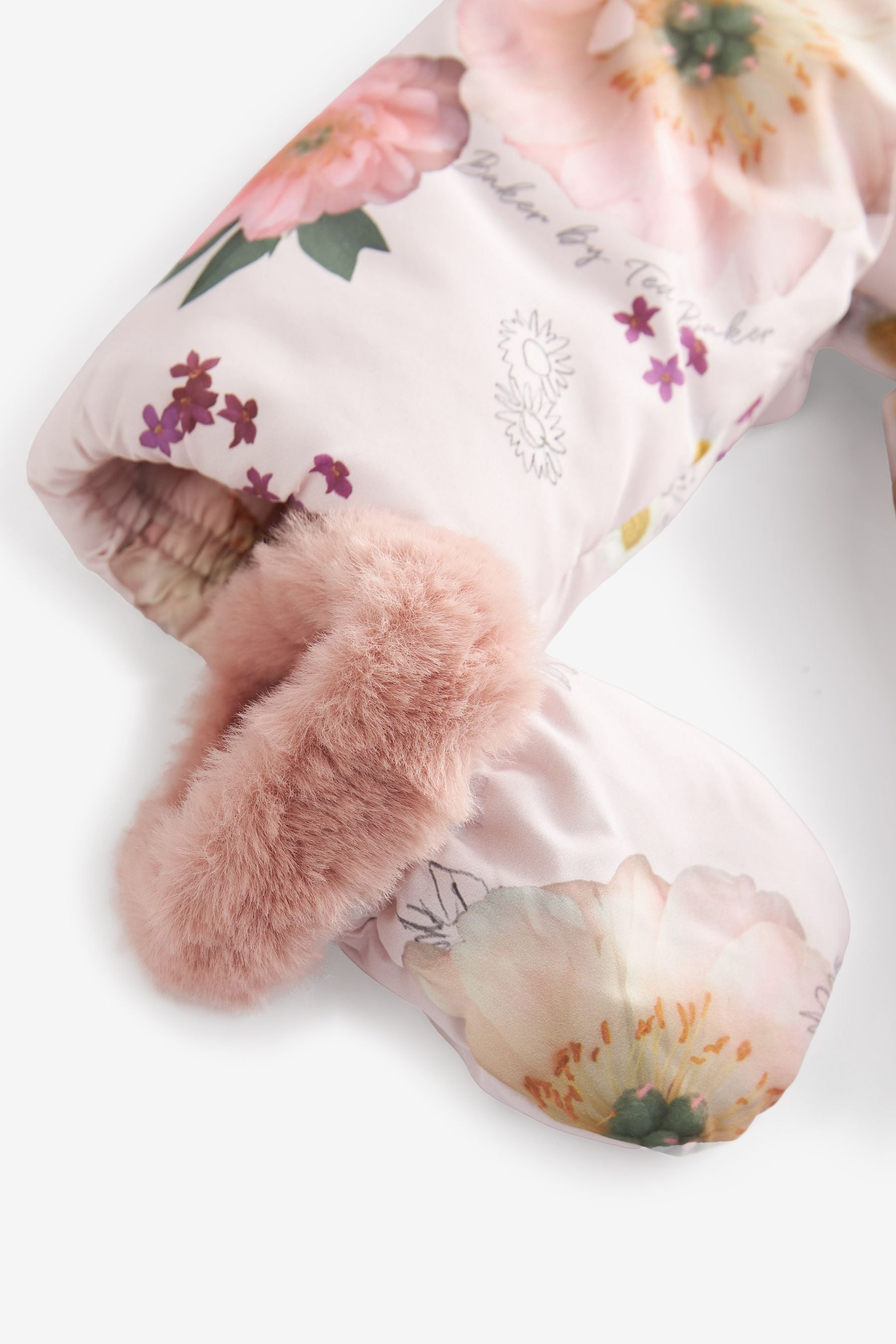 Pink Baker by Ted Baker Pink Floral Snowsuit