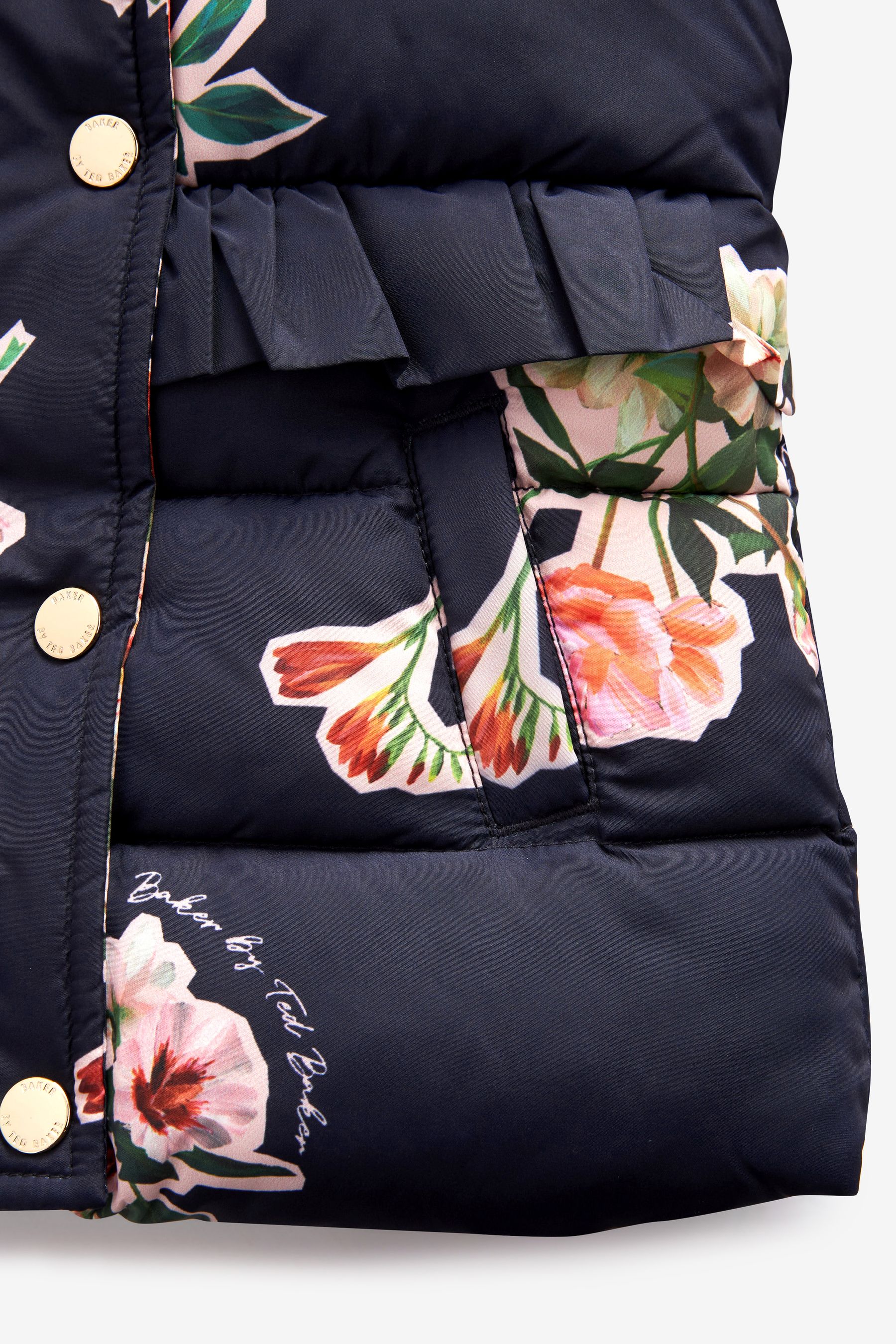 Navy Baker by Ted Baker Navy Floral Coat