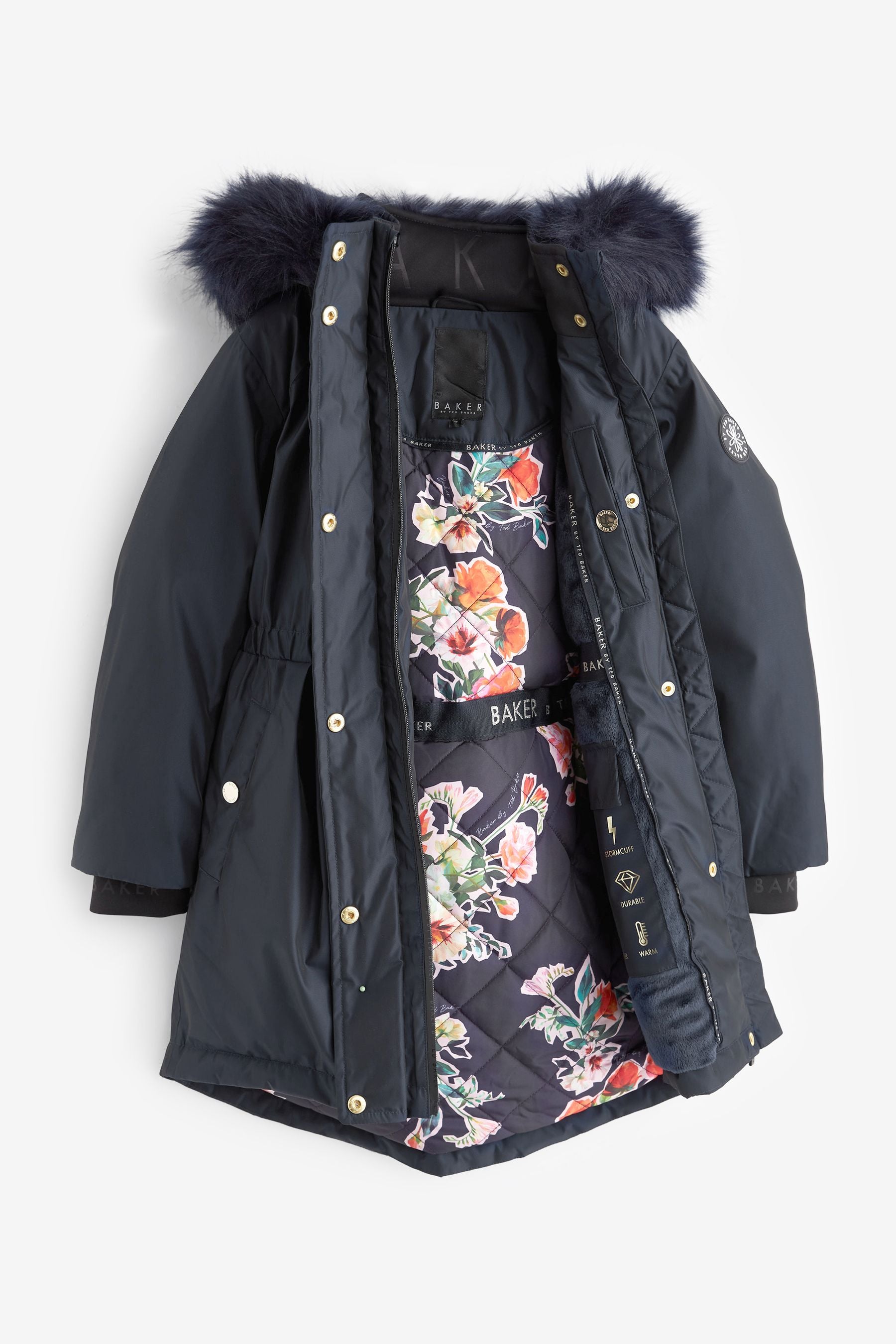 Navy Baker by Ted Baker Navy Waterproof Coat